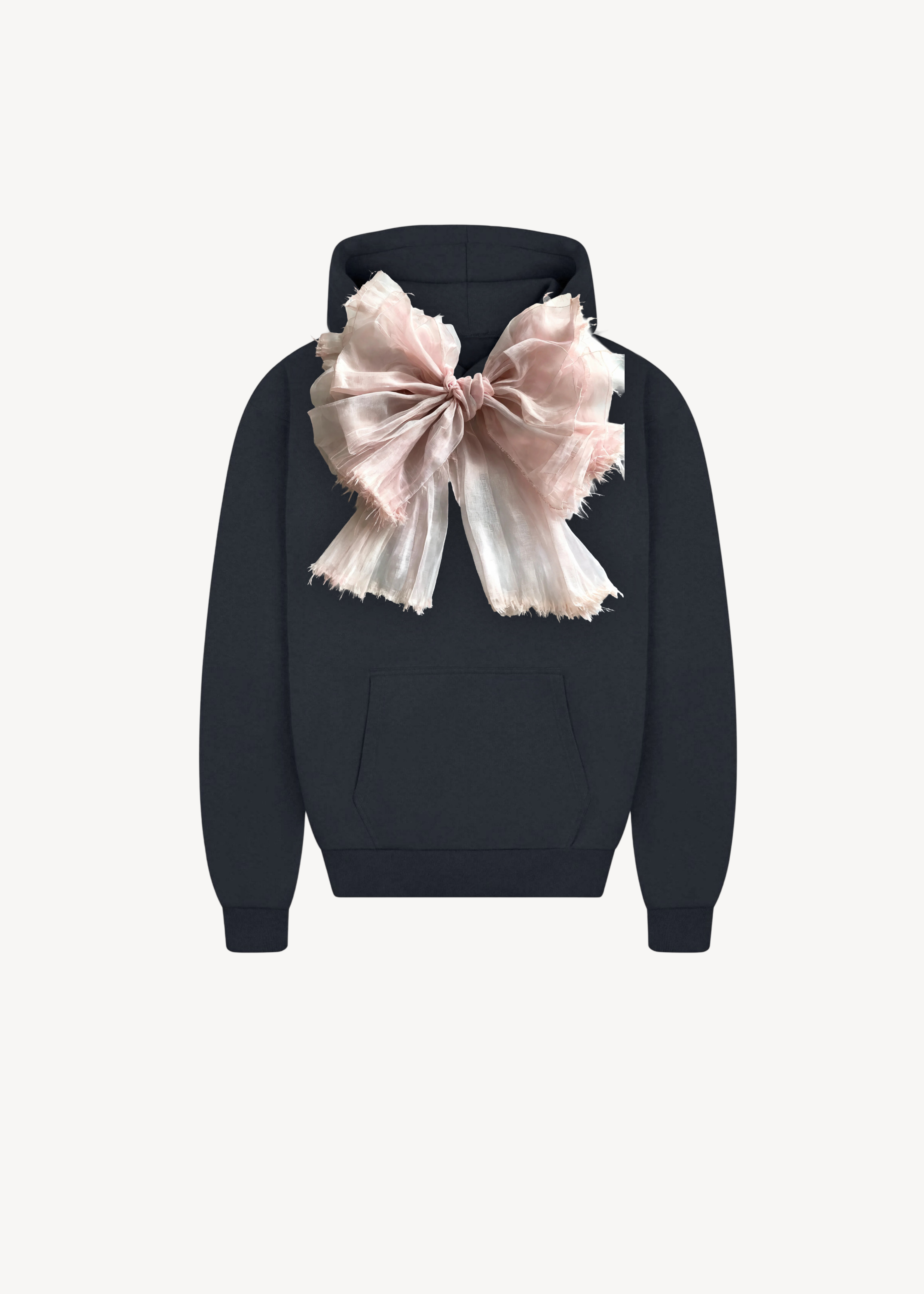 Bow-detail hoodie