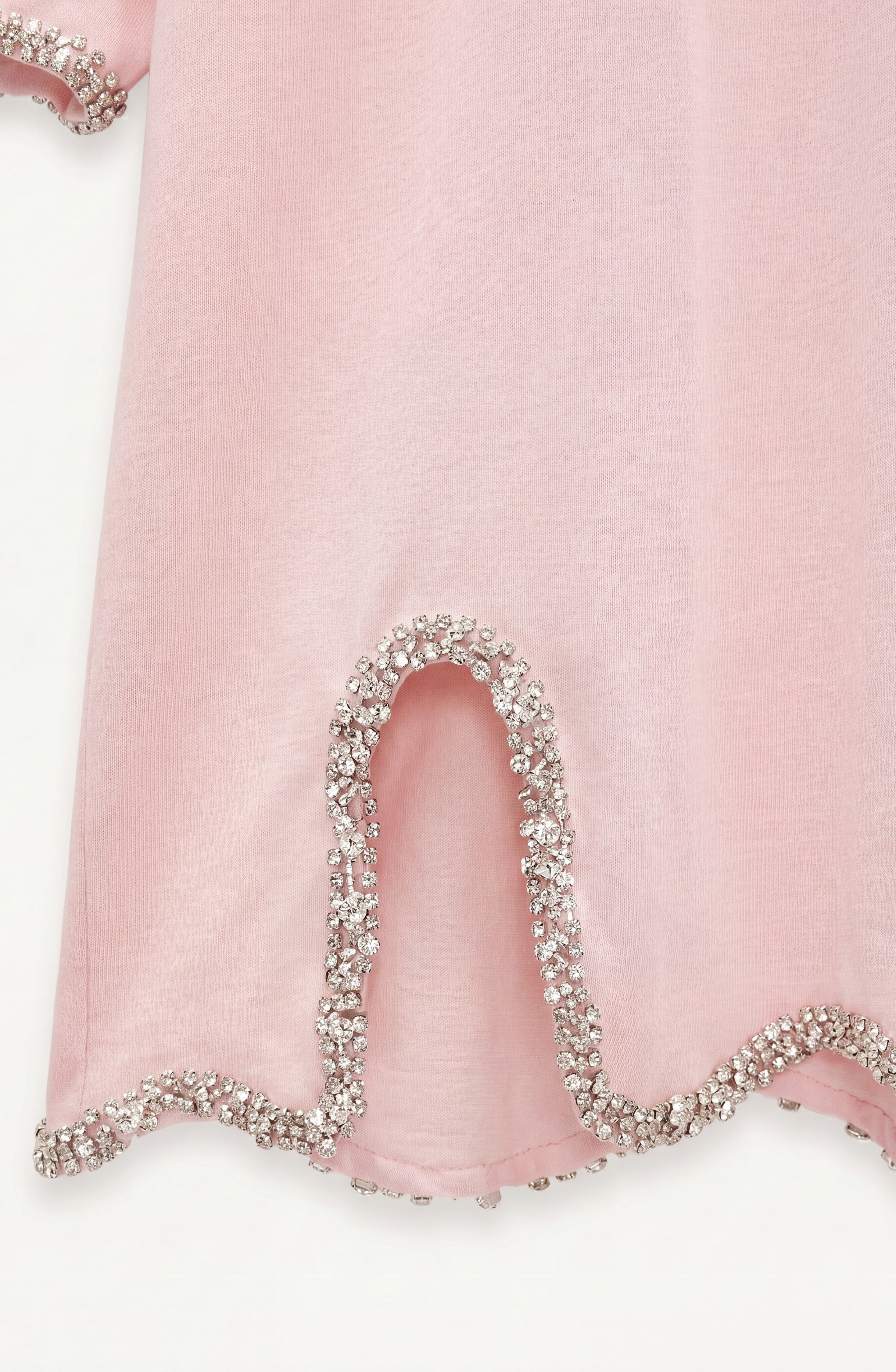 CRYSTAL-TRIM T-SHIRT | LOULOU.