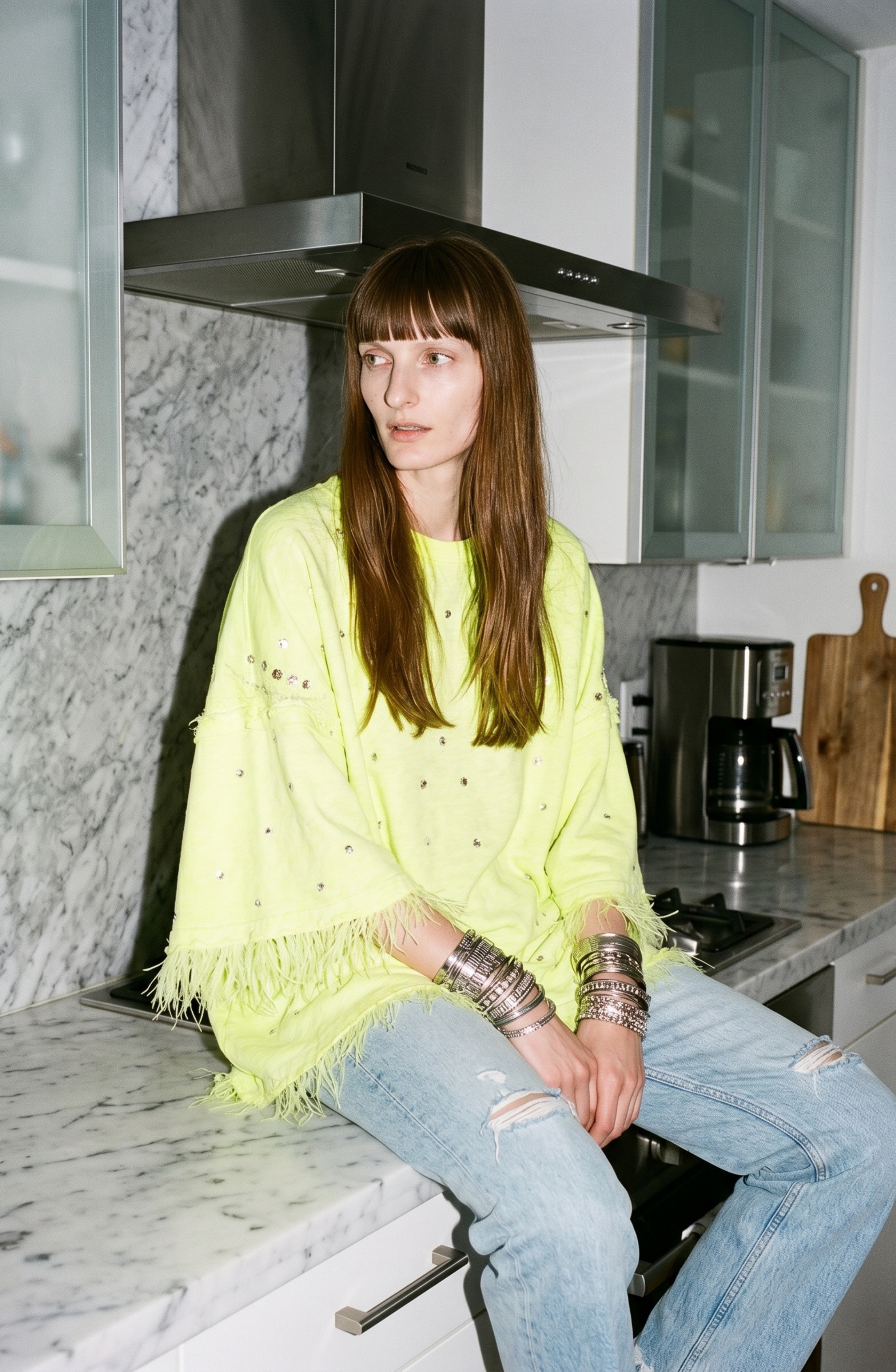 Crystal Feather T-shirt | LOULOU.