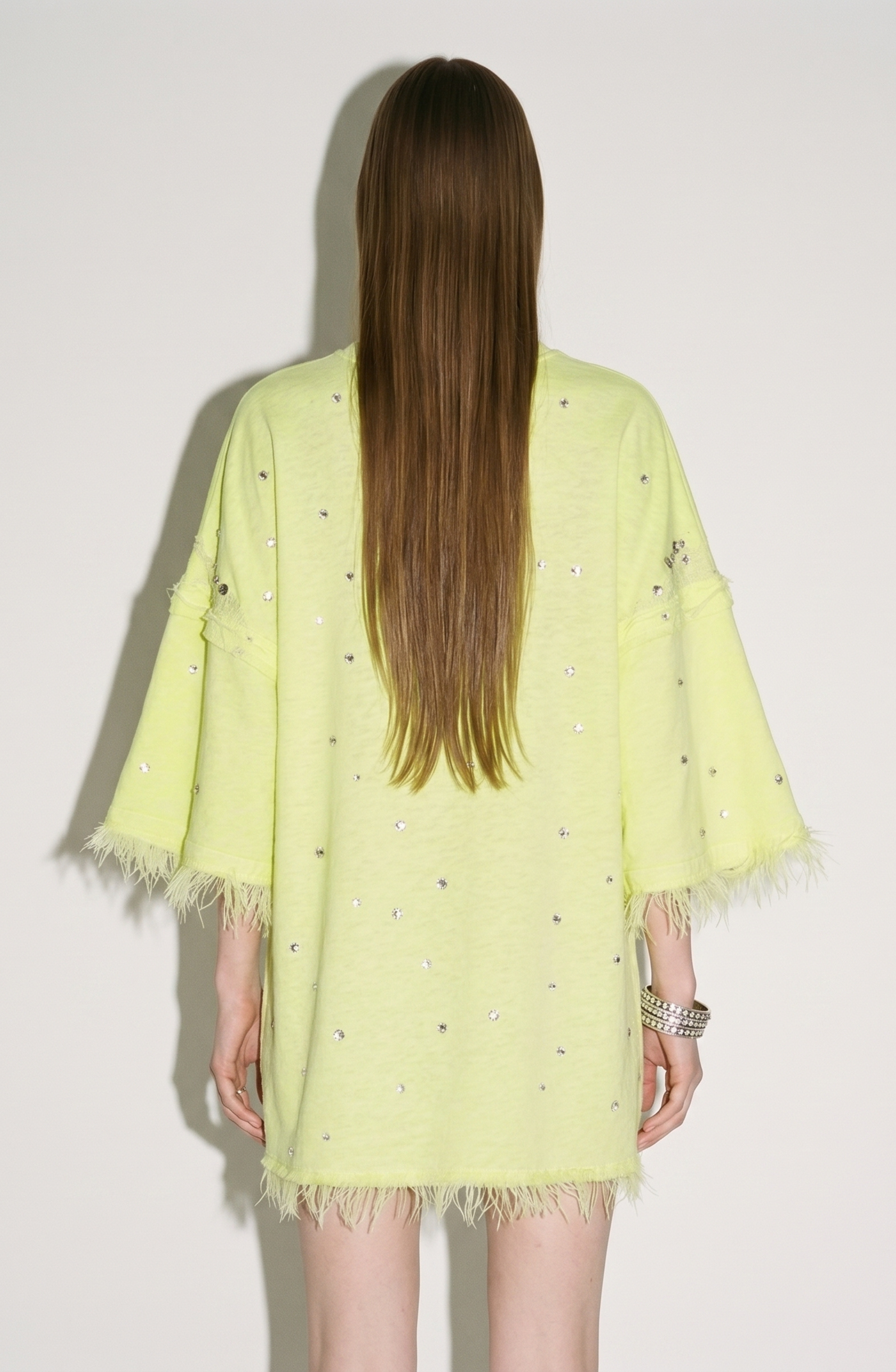 Crystal Feather T-shirt | LOULOU.