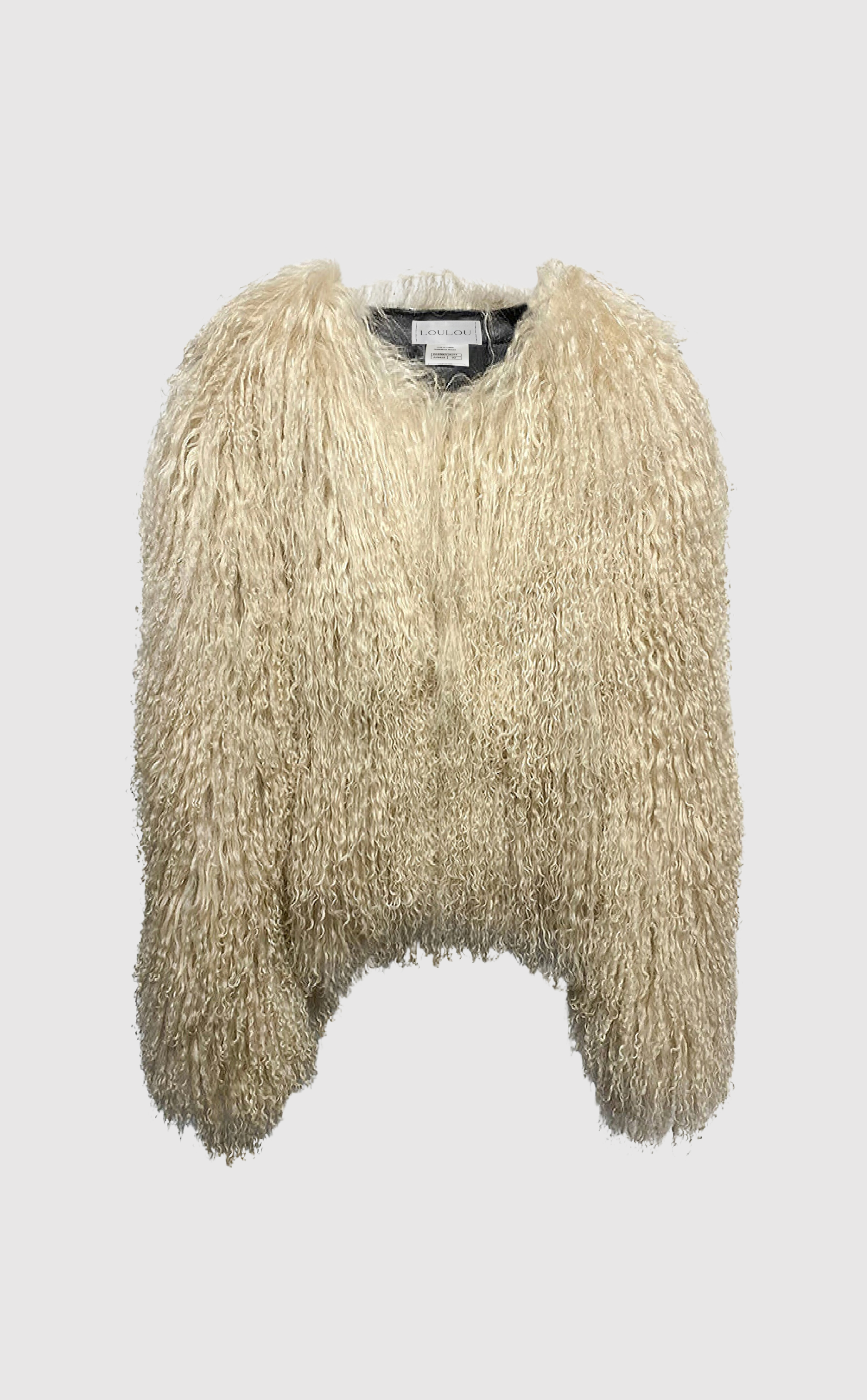 Dating You / Hating You cropped shearling jacket