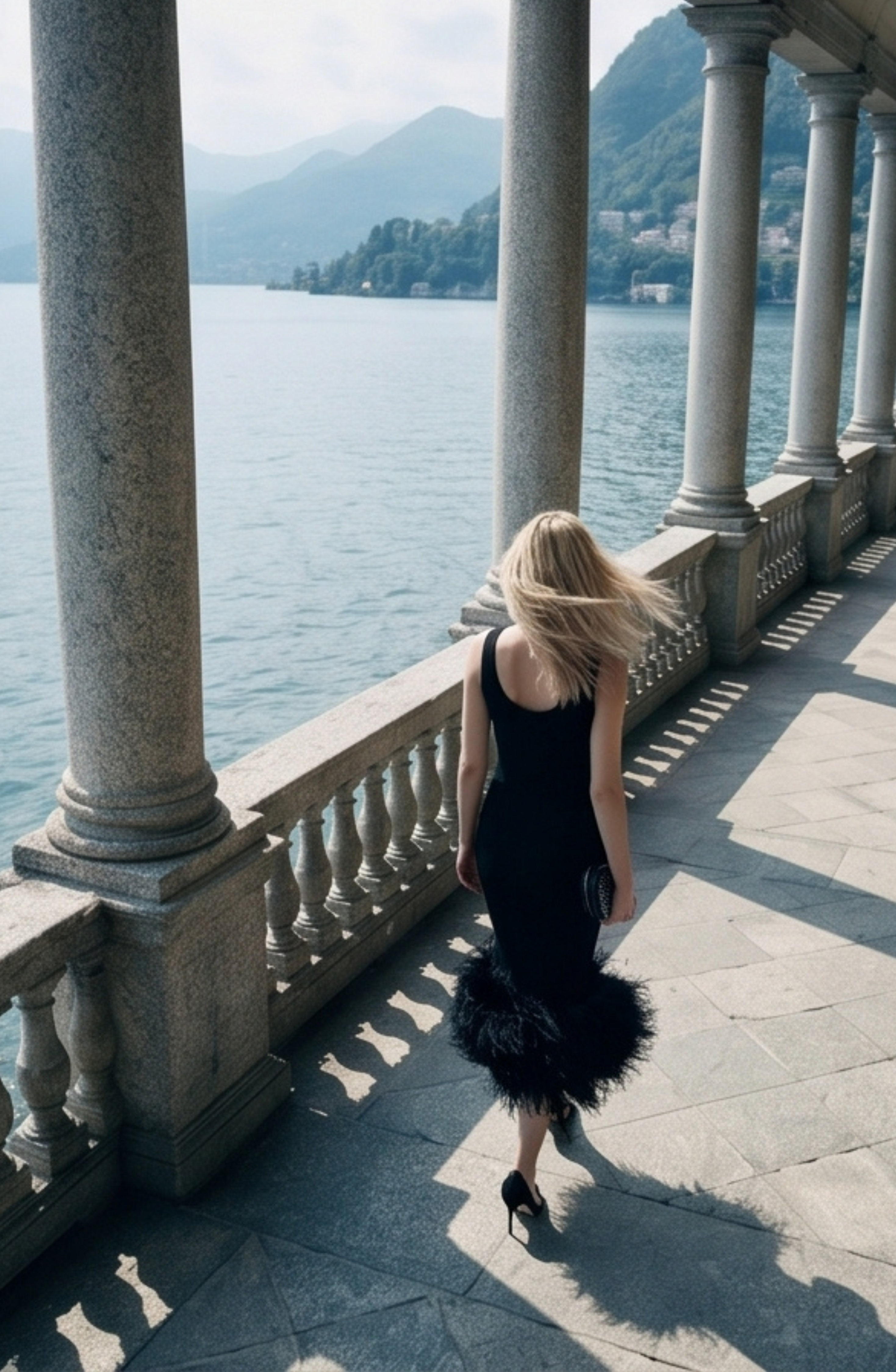 Loulou Feather-trim Maxi Dress