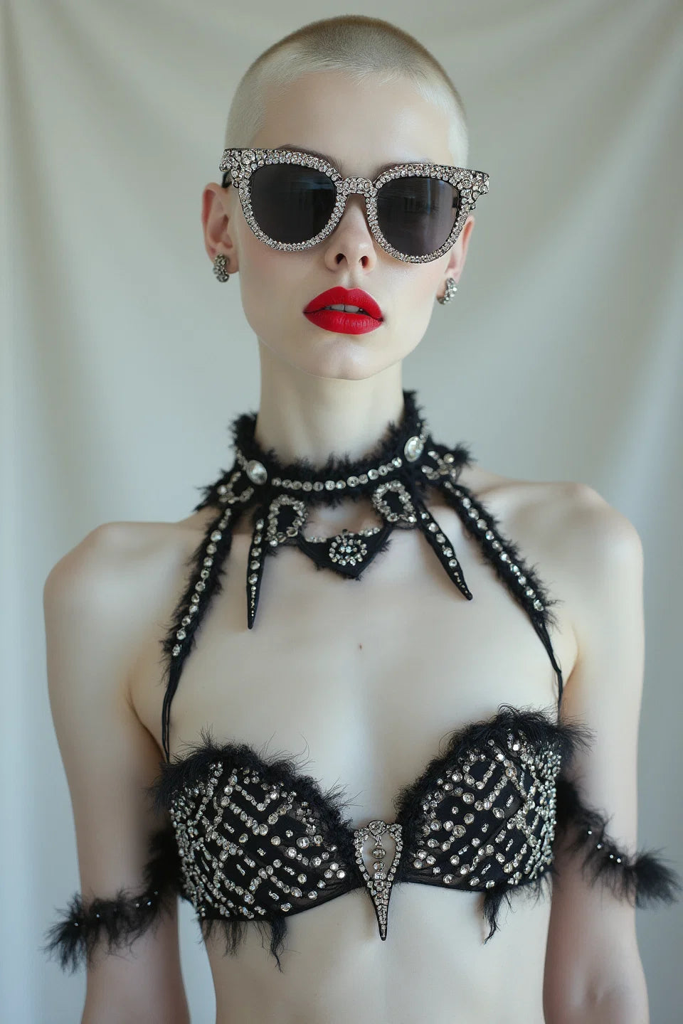 NOCTURNE EMBELLISHED BRA TOP