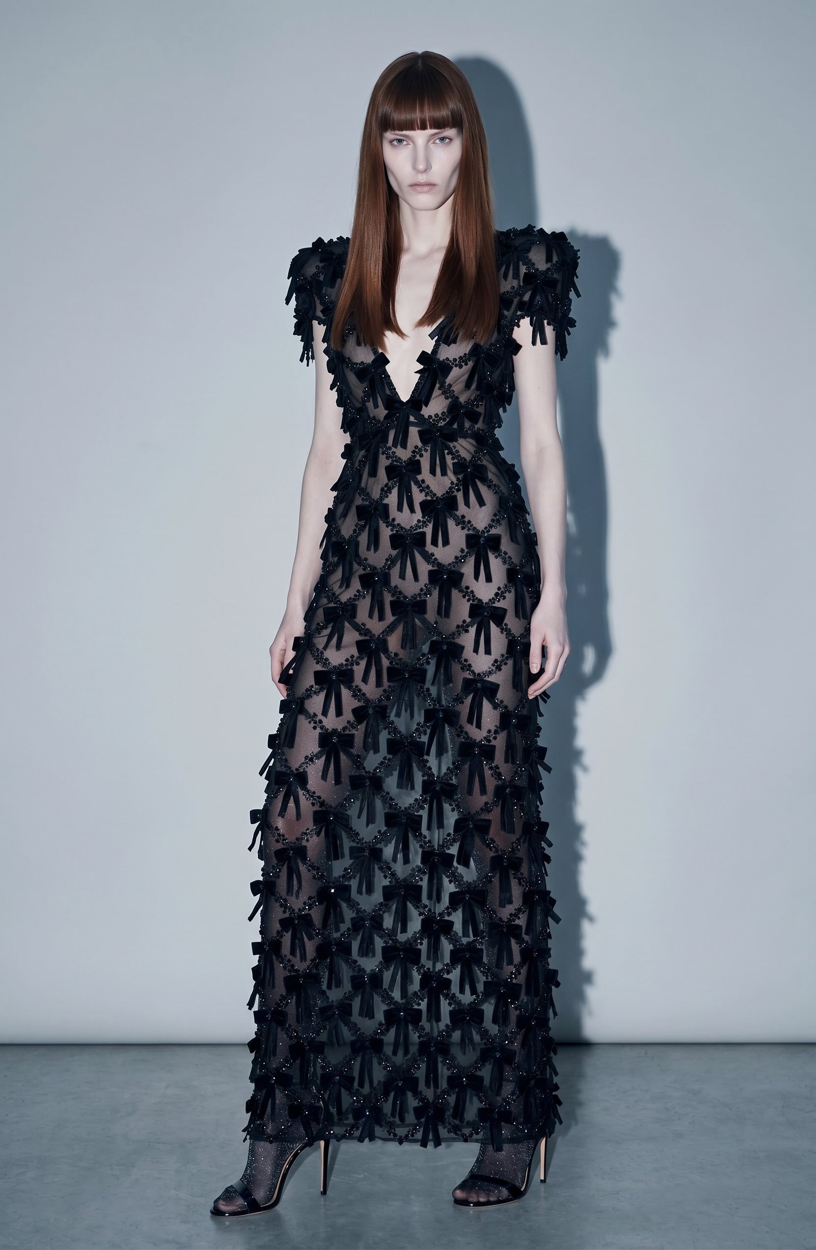 LOULOU Black Bow Maxi Dress - photo 2