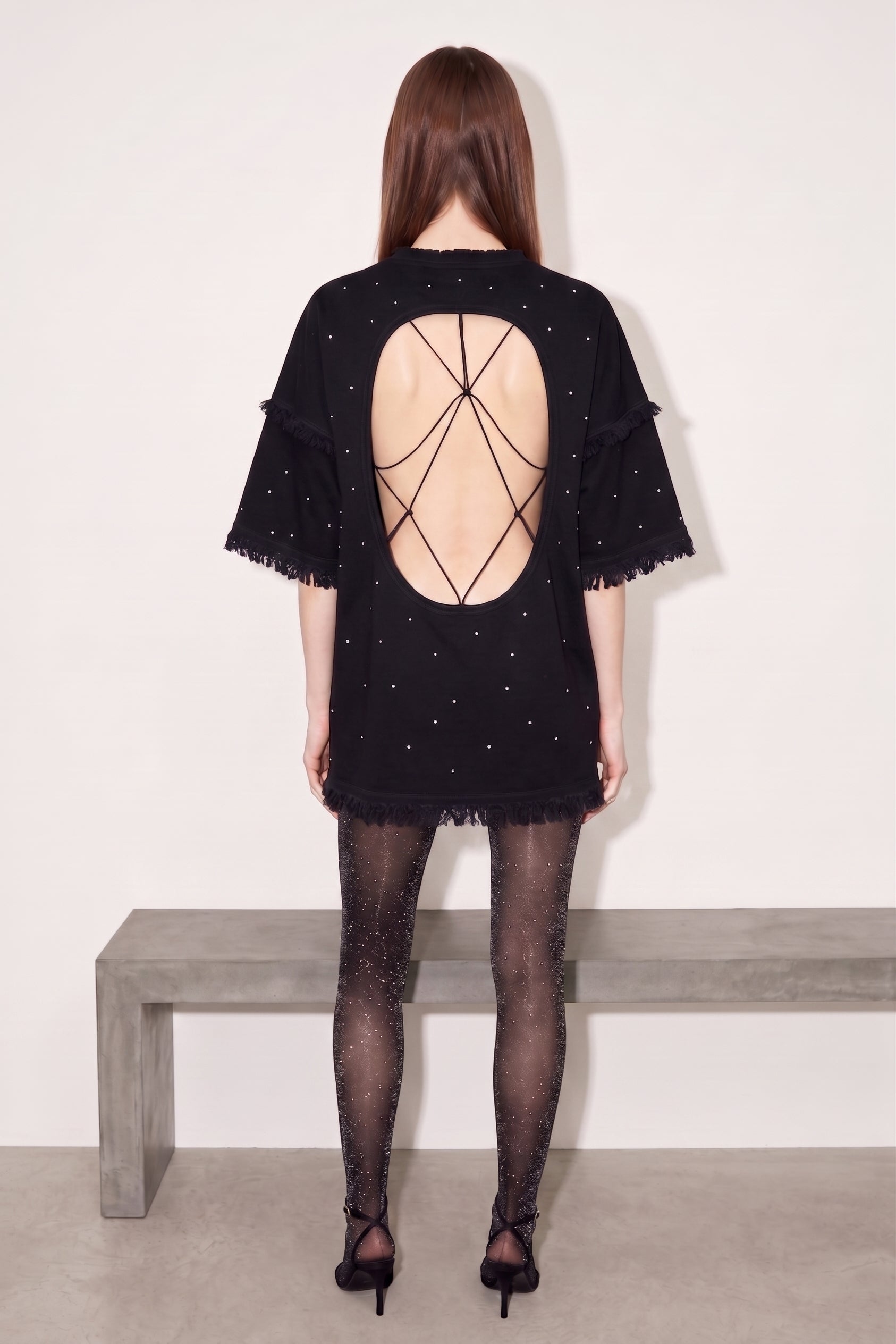 LOULOU Crystal-Fringed Tee - photo 2