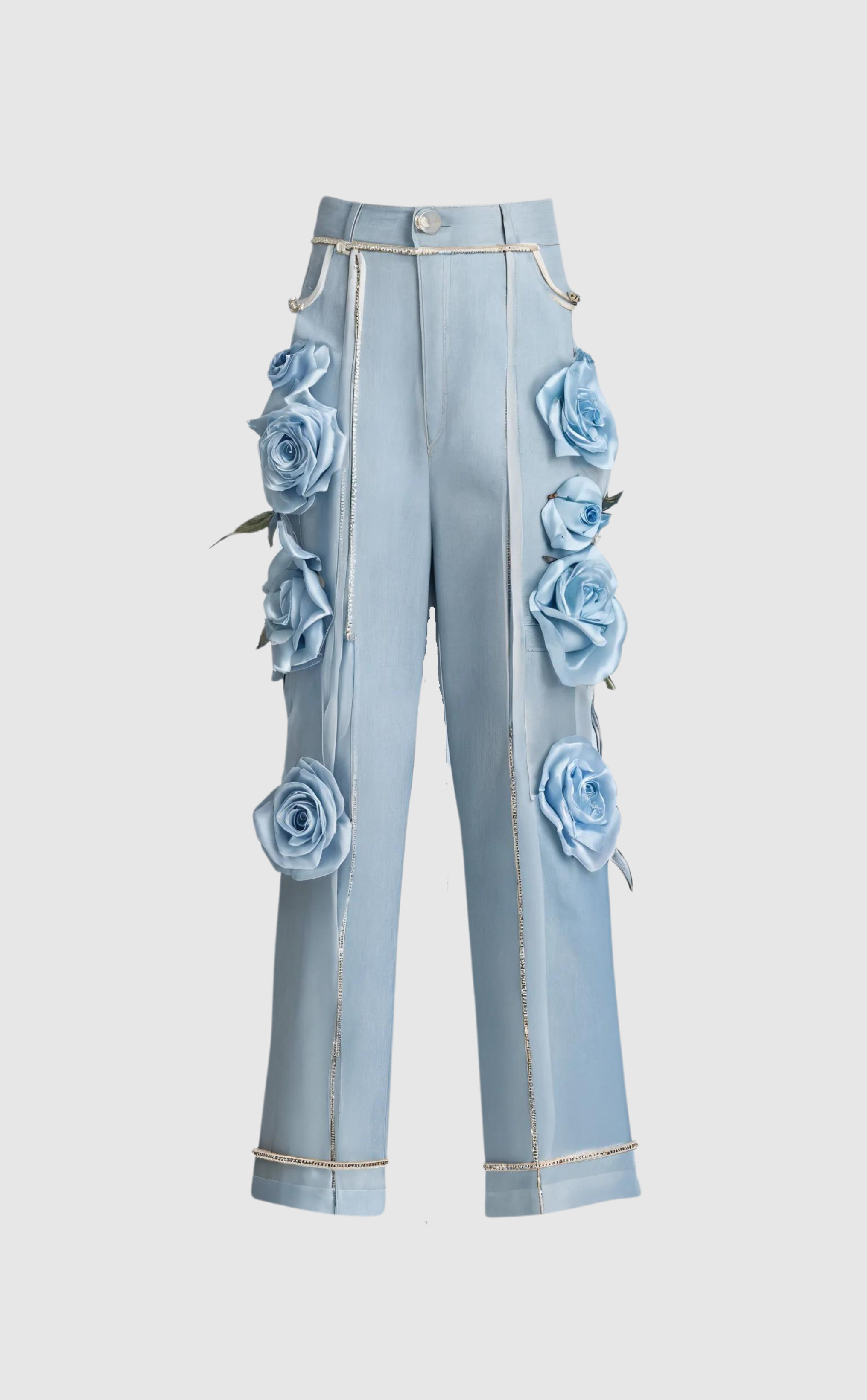 Rose detailed jeans