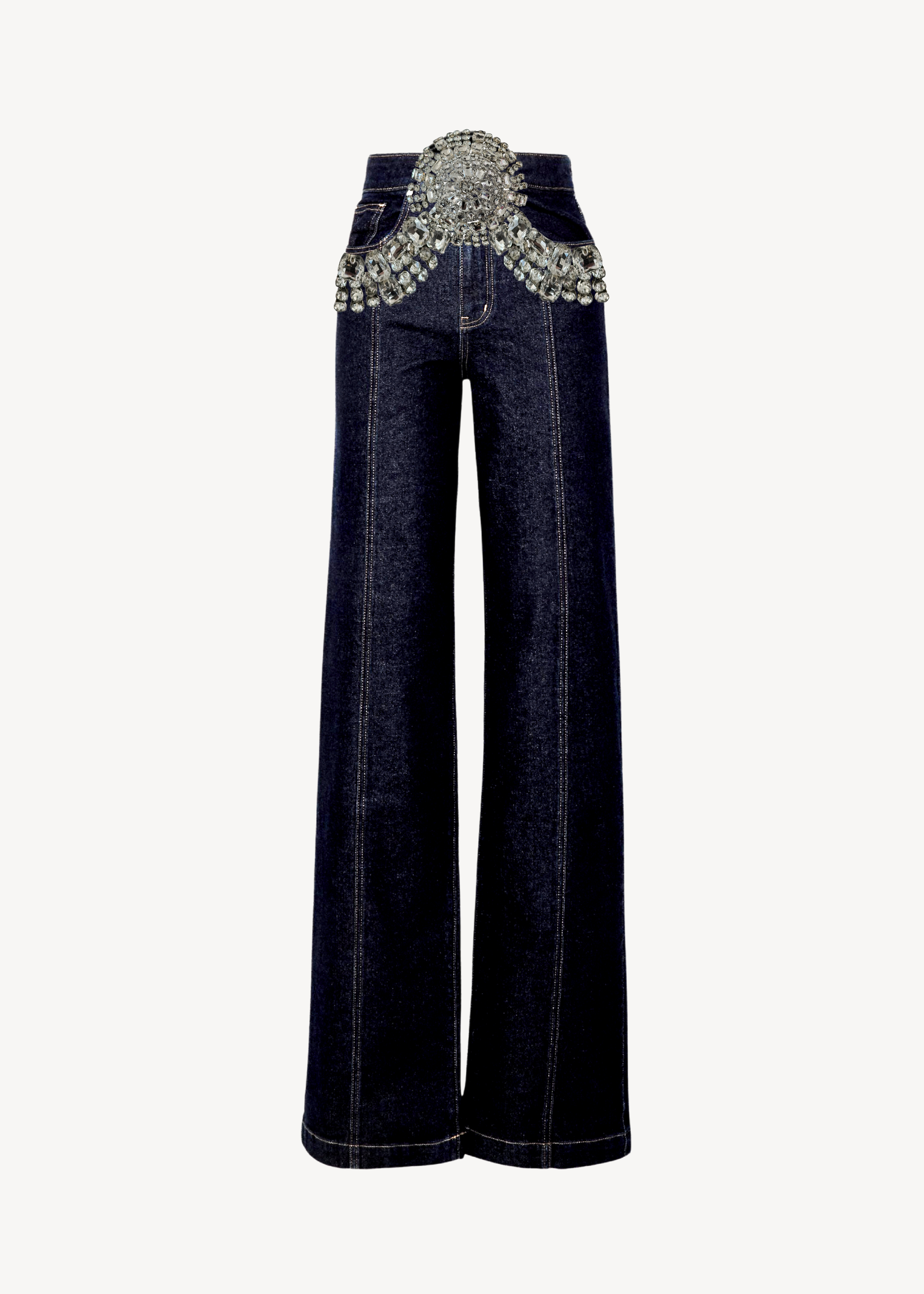 High-rise wide-leg jeans