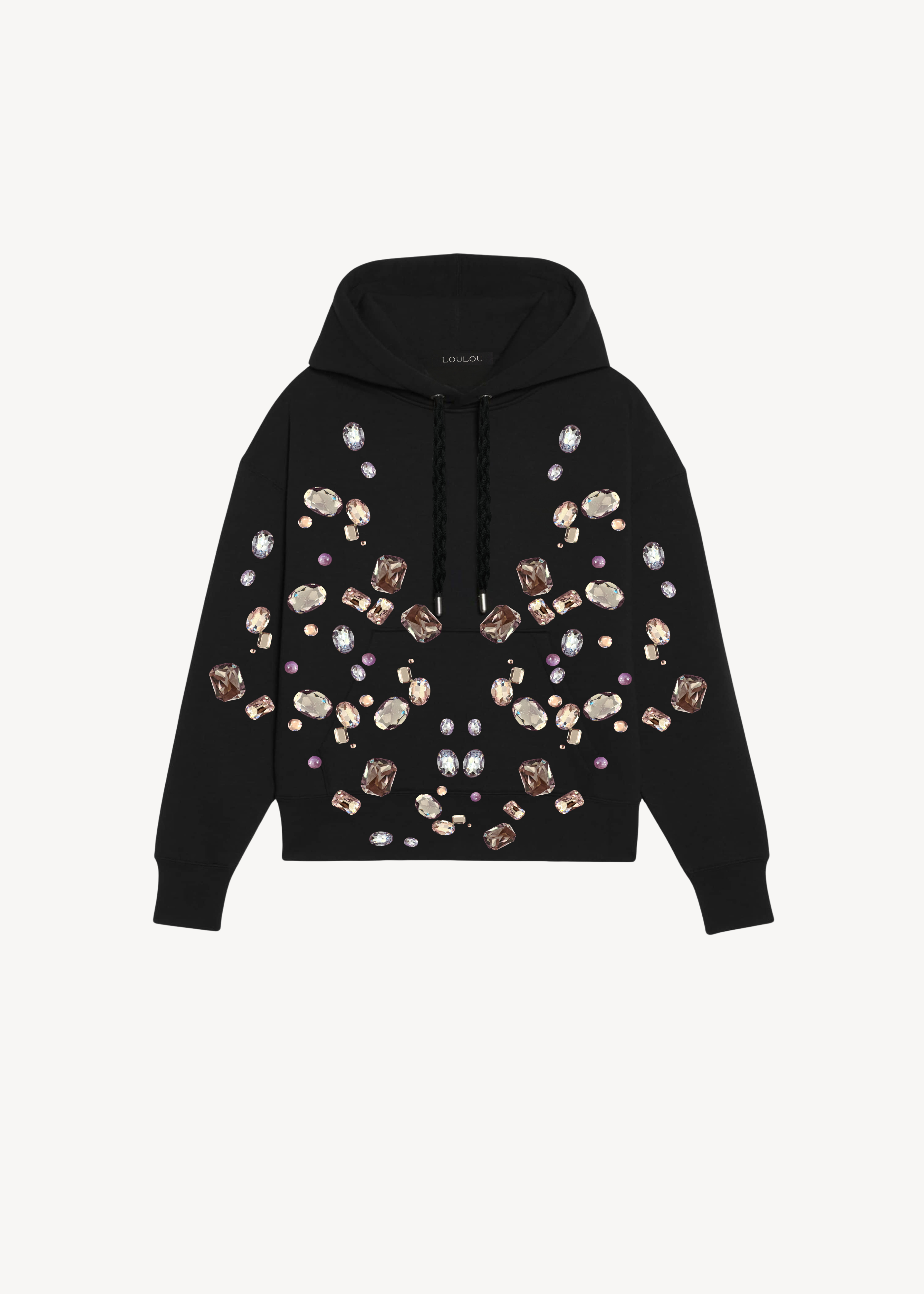 CRYSTAL HOODED SWEATSHIRT