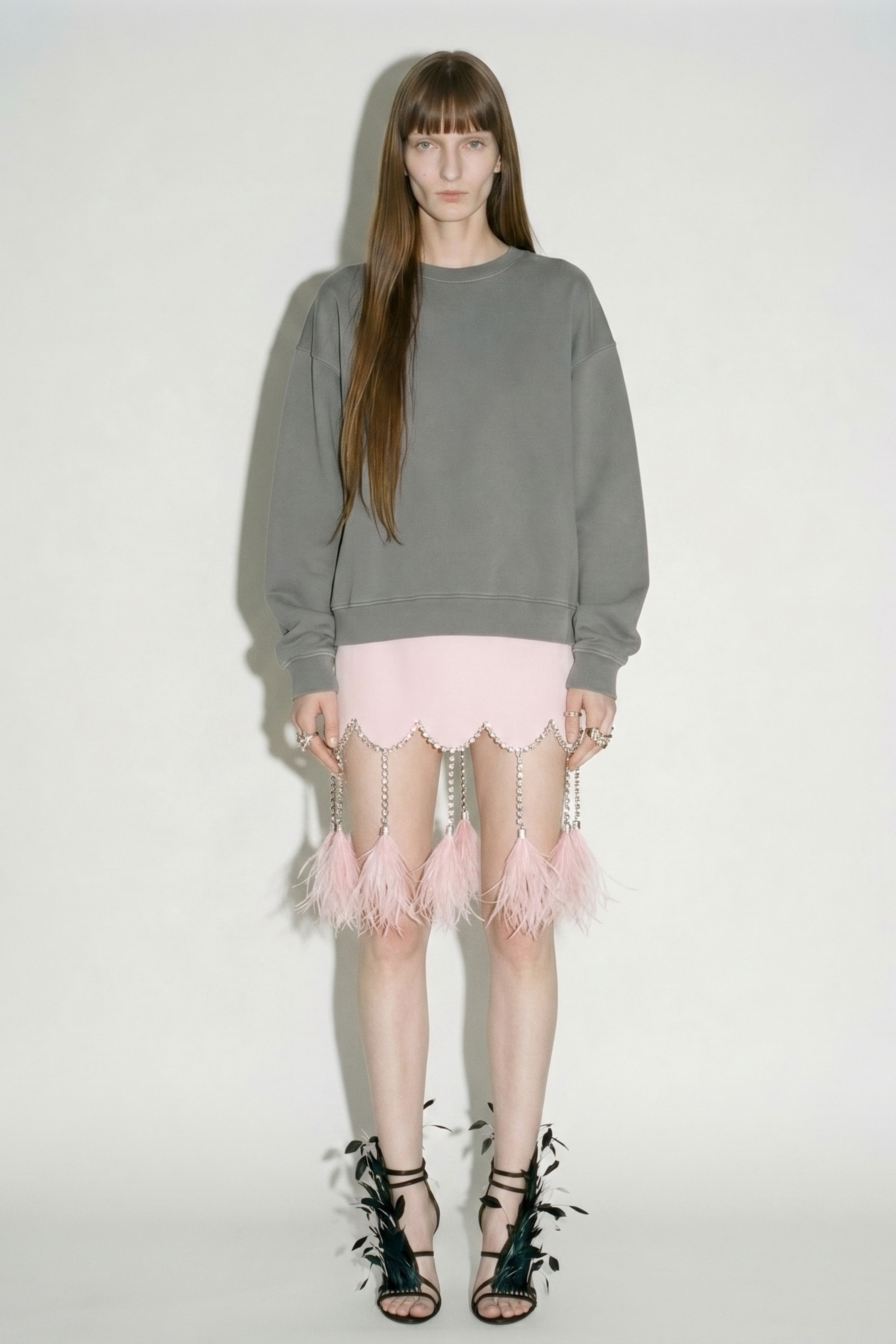 Feather Charm Mini Skirt