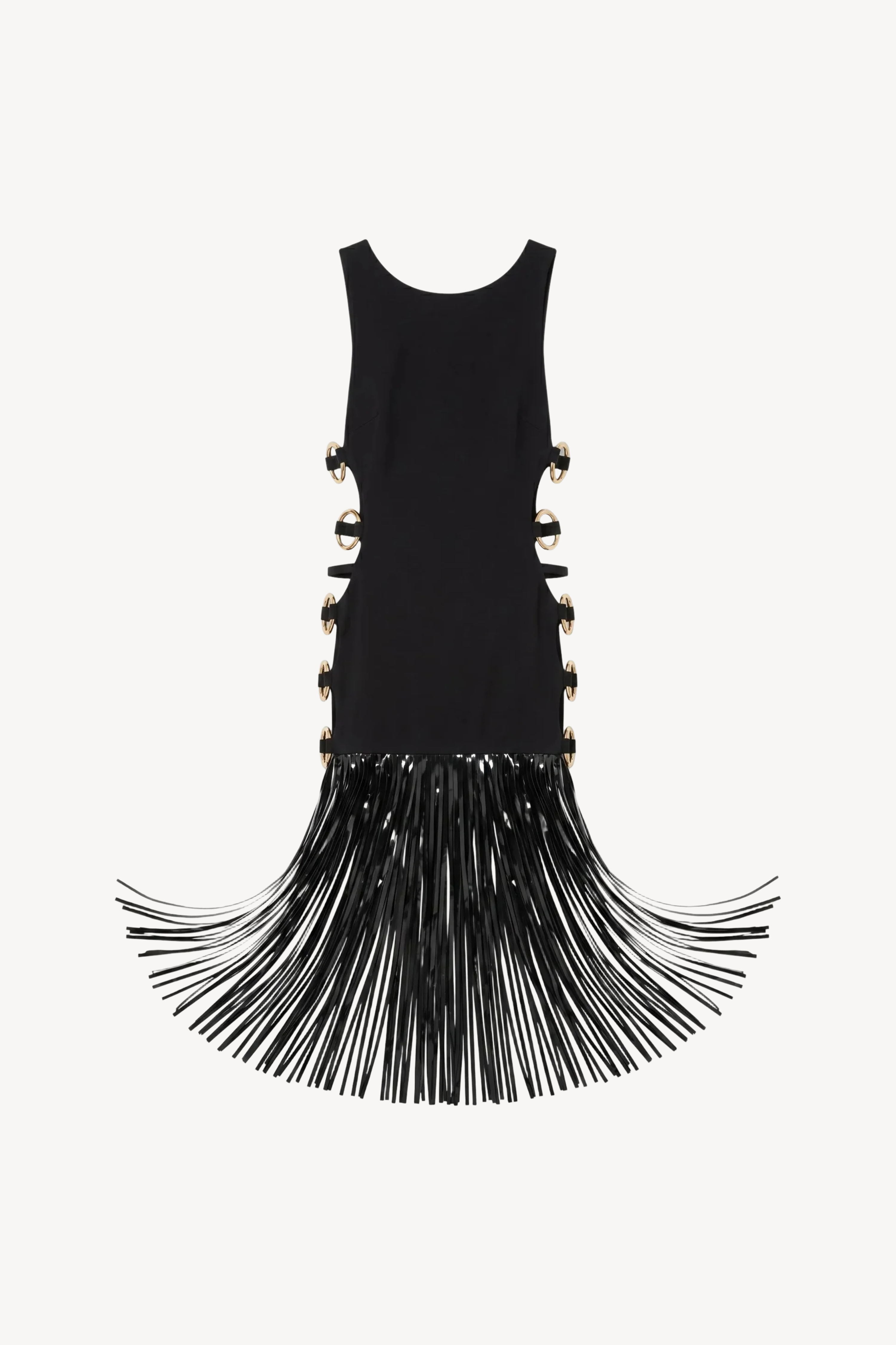 Cutout Fringe Gown