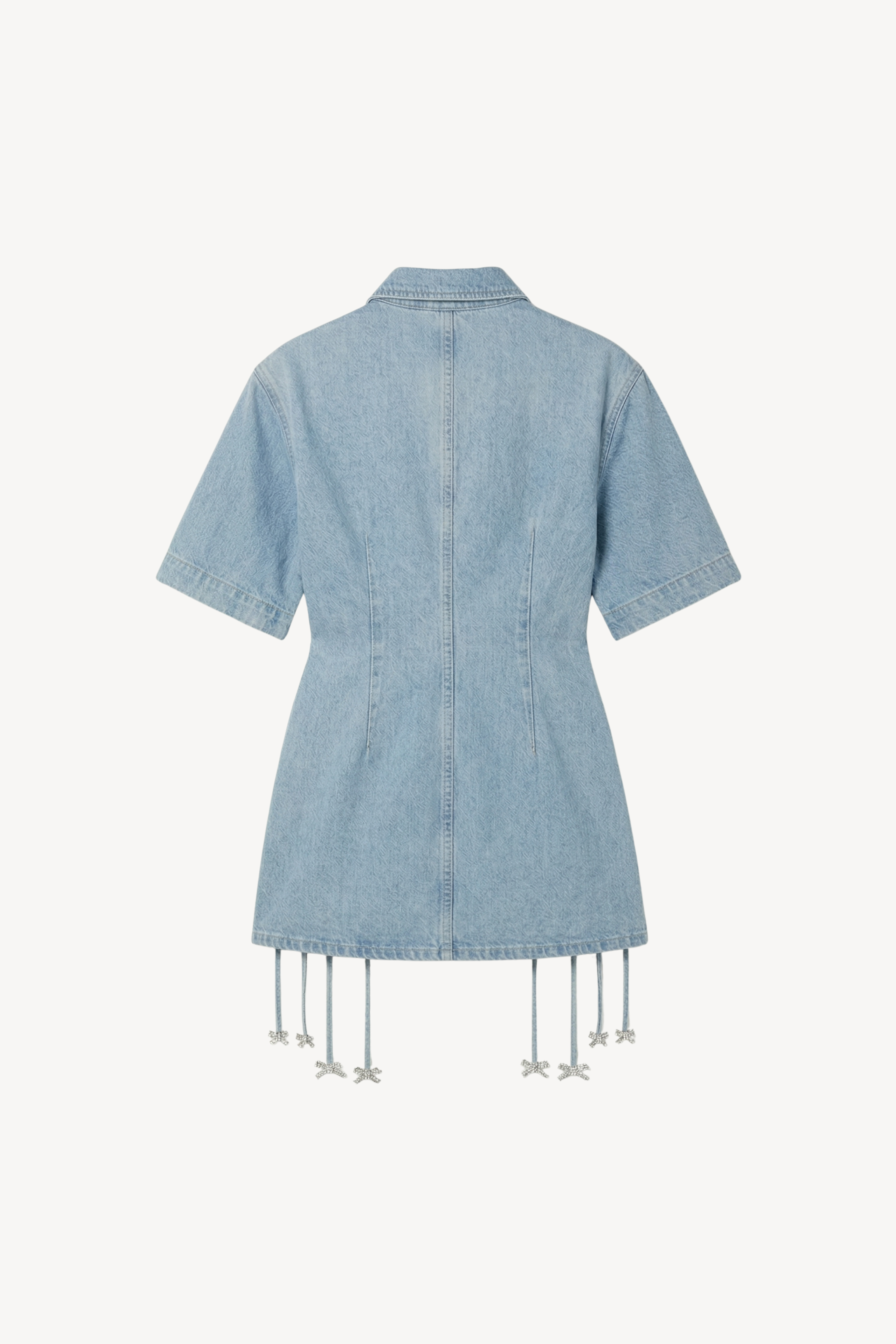 DENIM MINI DRESS IN LIGHT BLUE