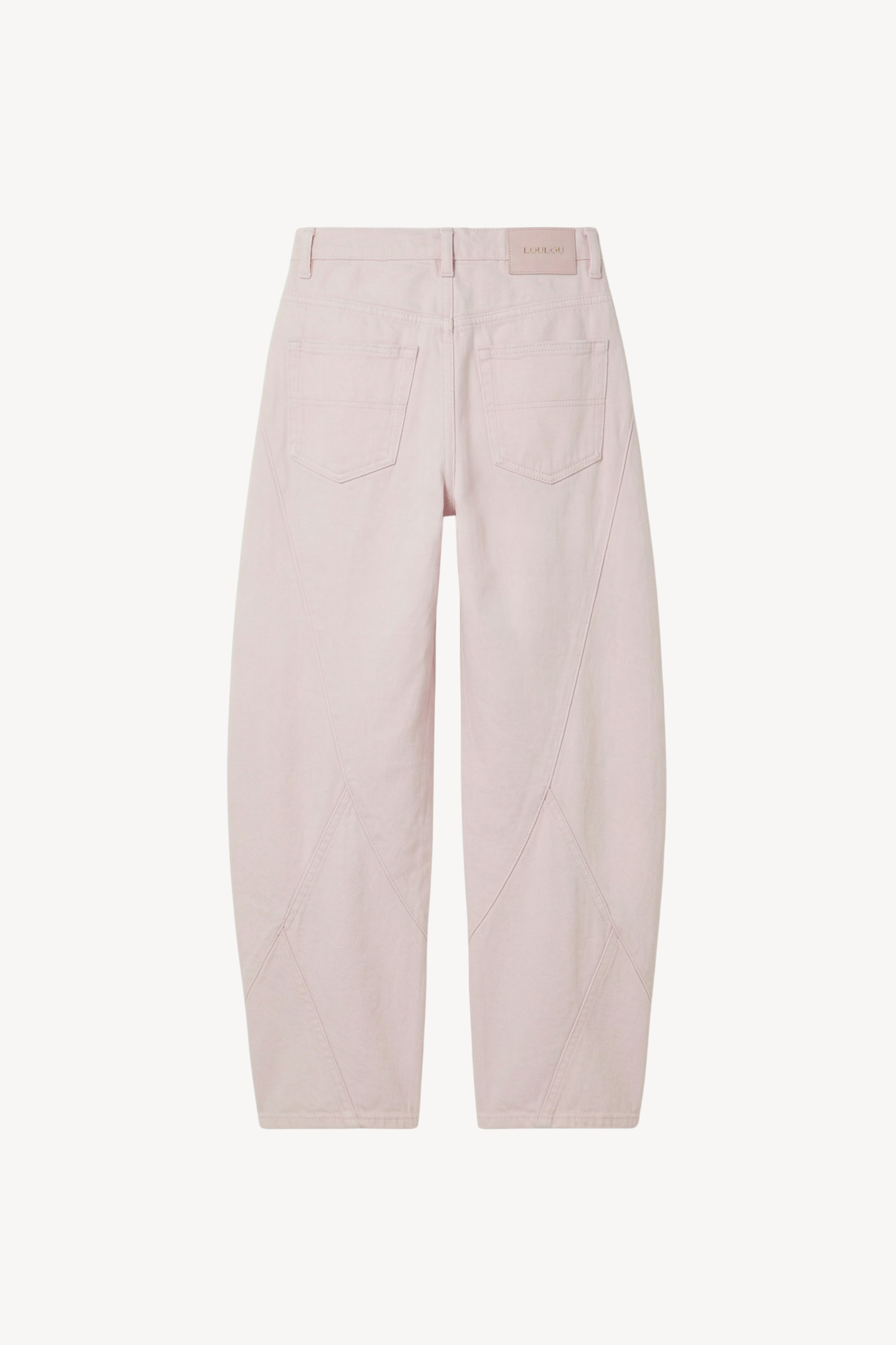 BOW CUT-OUT WAIST DENIM JEANS