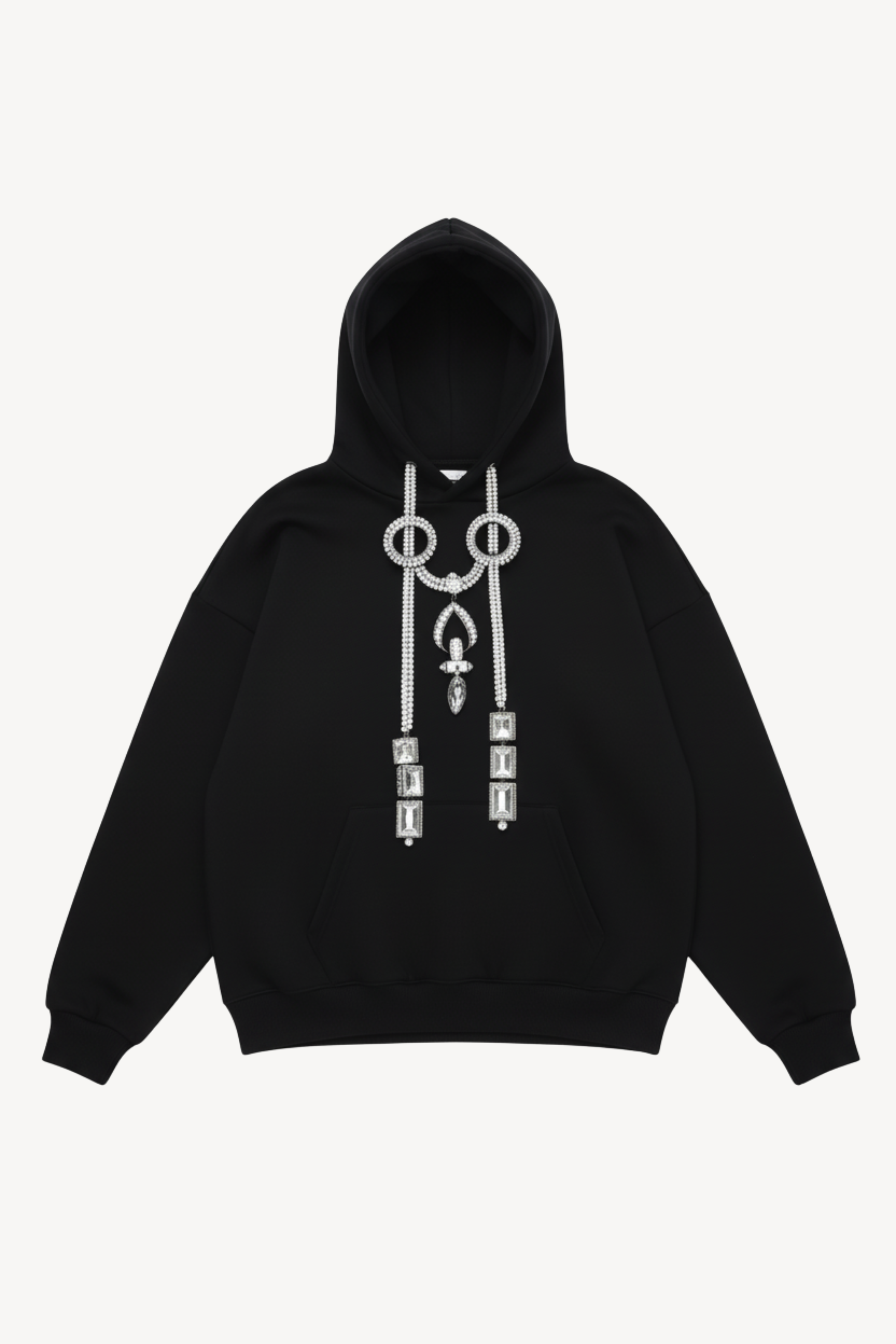 CRYSTAL DRAWSTRING HOODIE