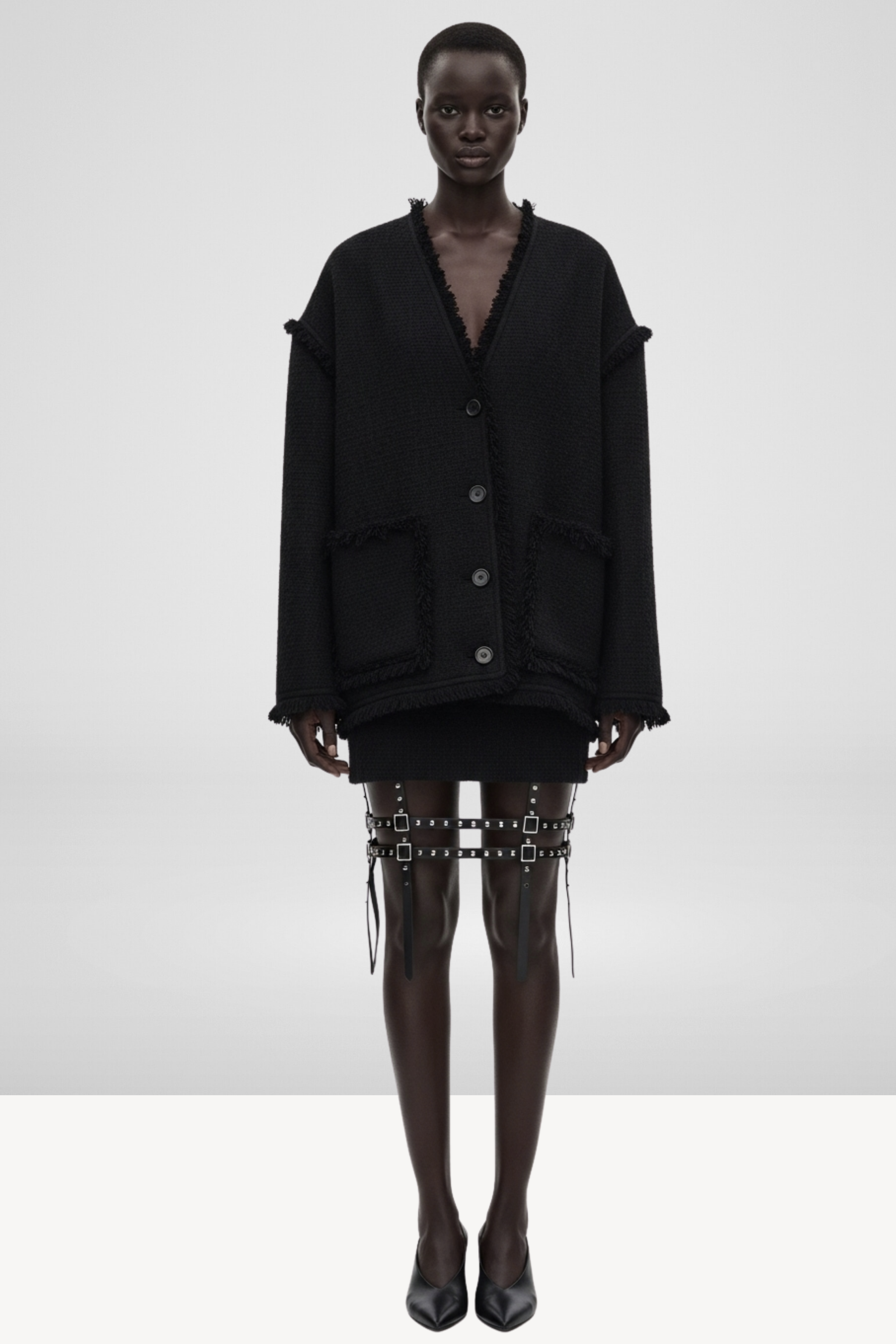 BOUCLÉ CARDIGAN JACKET AND SKIRT SET