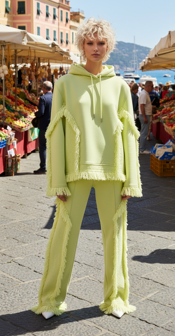LIME GREEN FRINGE ENSEMBLE