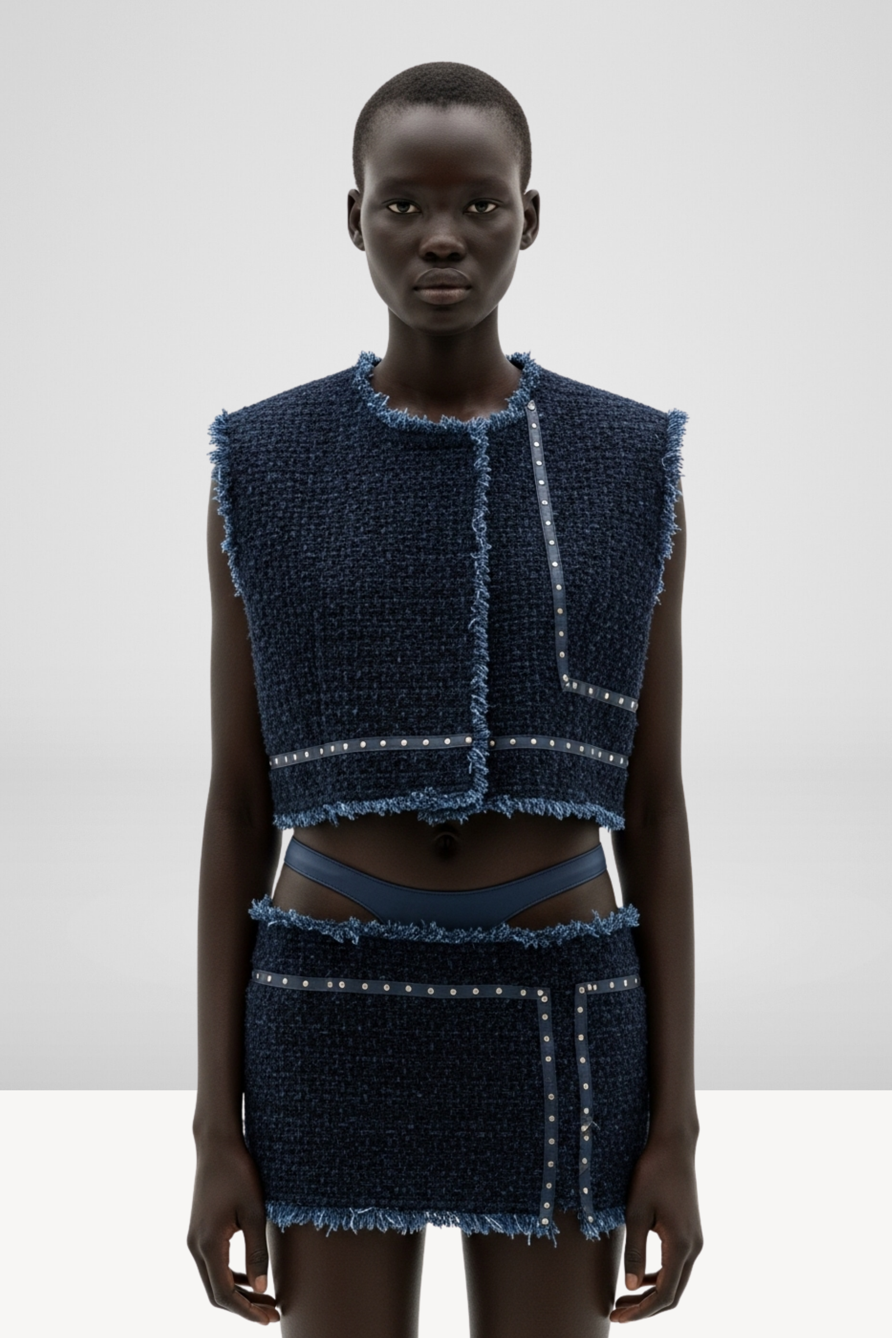 FRAYED TWO-PIECE SET