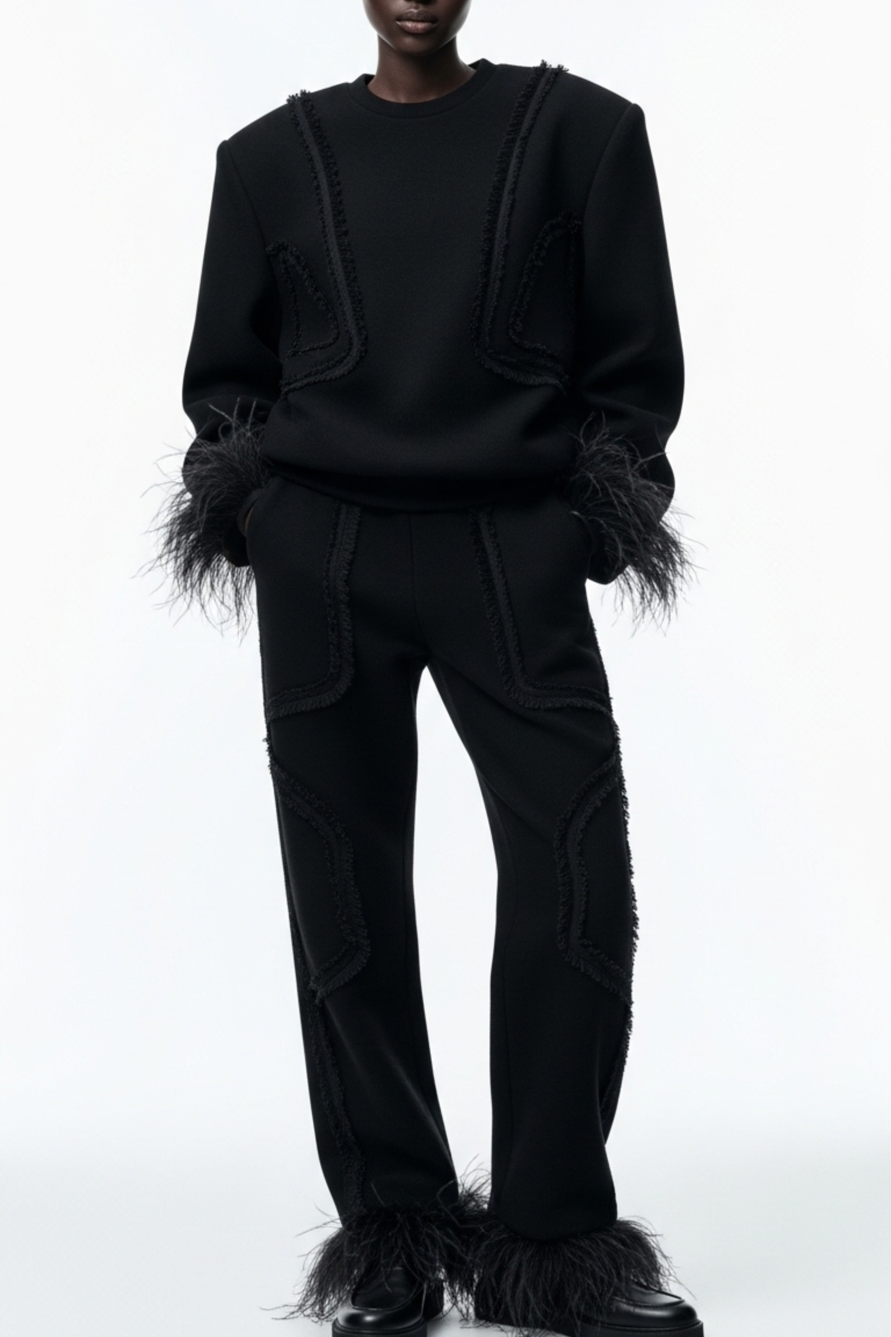 FEATHER-TRIM ENSEMBLE