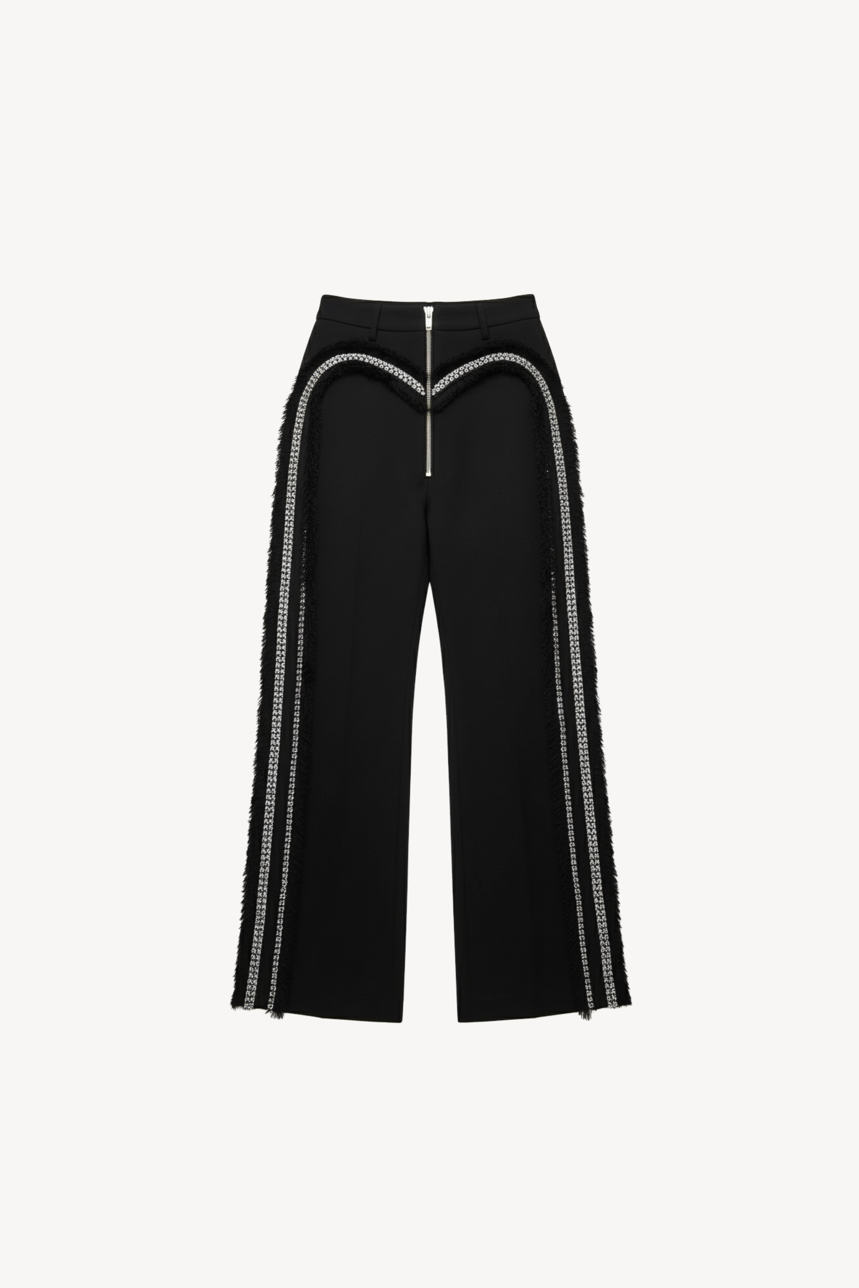 CRYSTAL-DETAILED TROUSERS