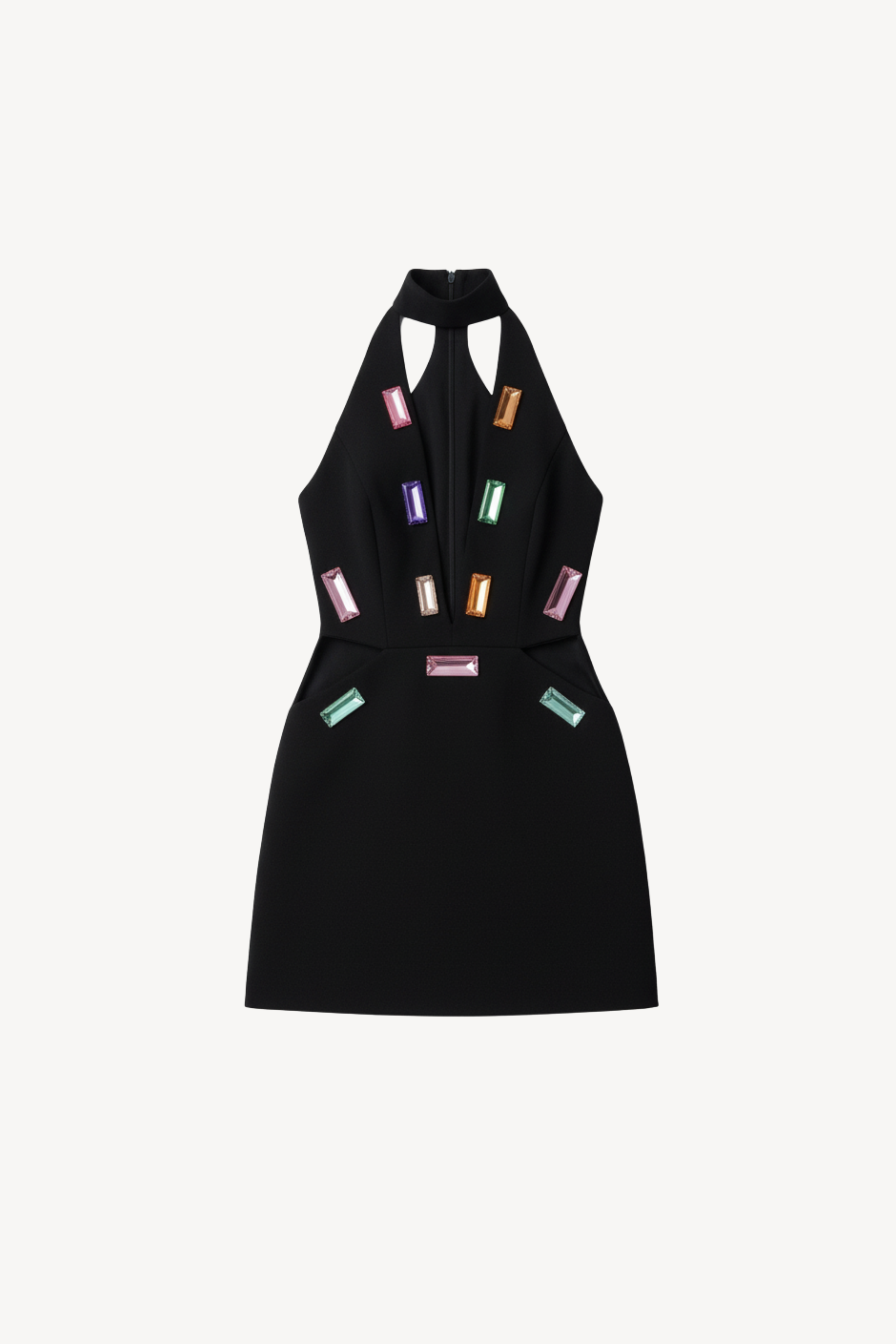 MULTICOLOUR CRYSTAL DRESS