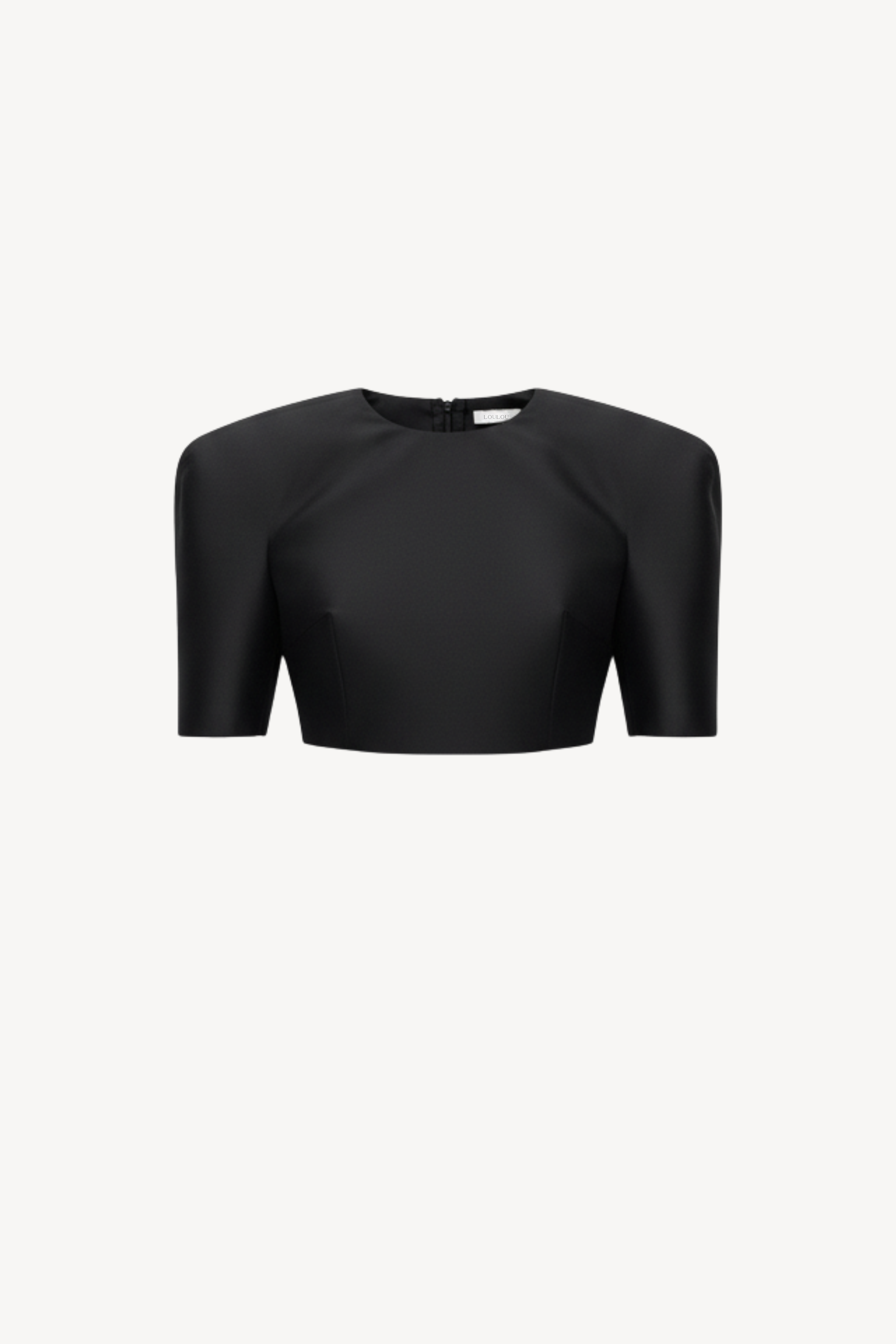 SILK TAFFETA CROP TOP