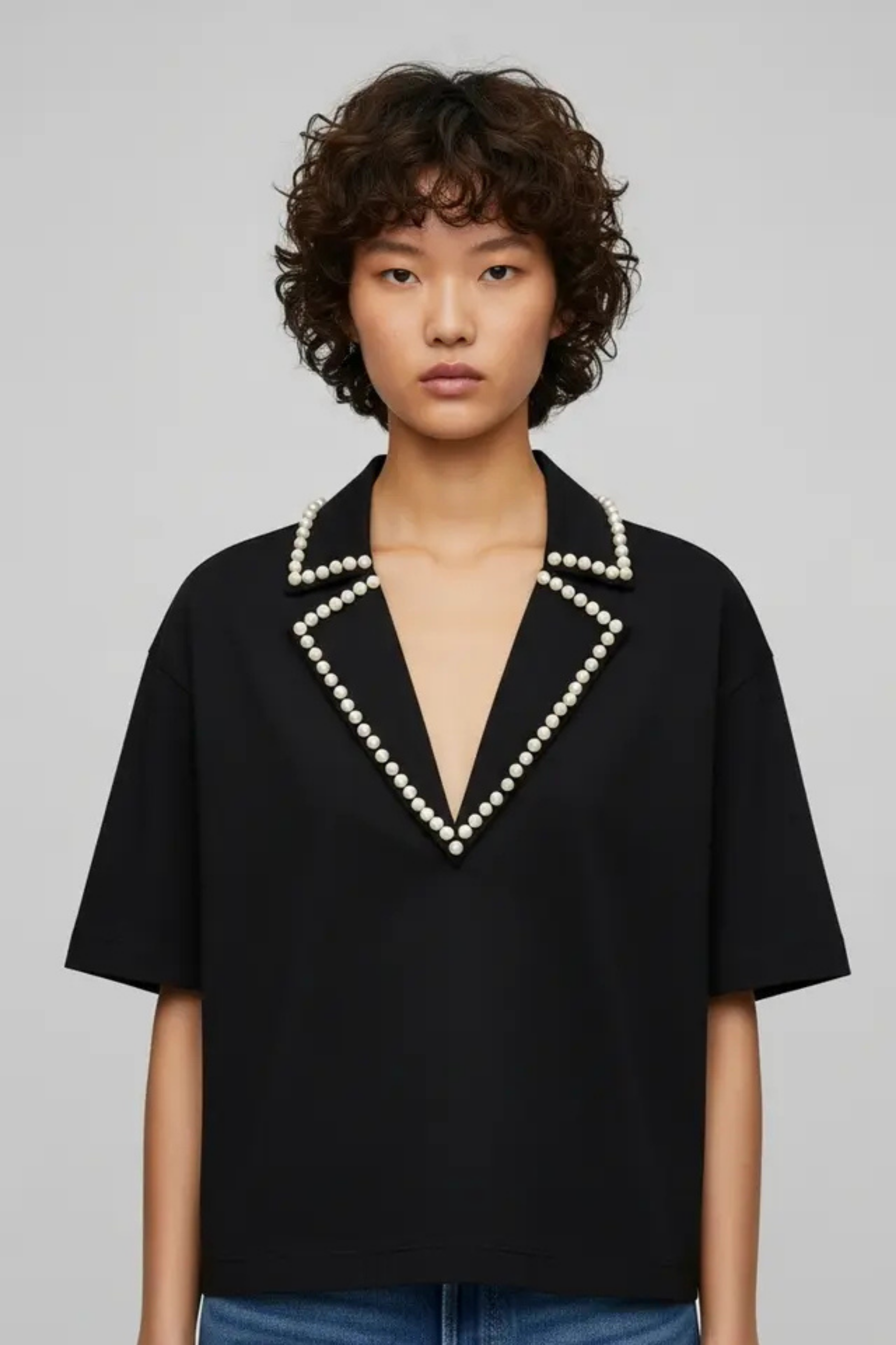 PEARL COLLAR TOP