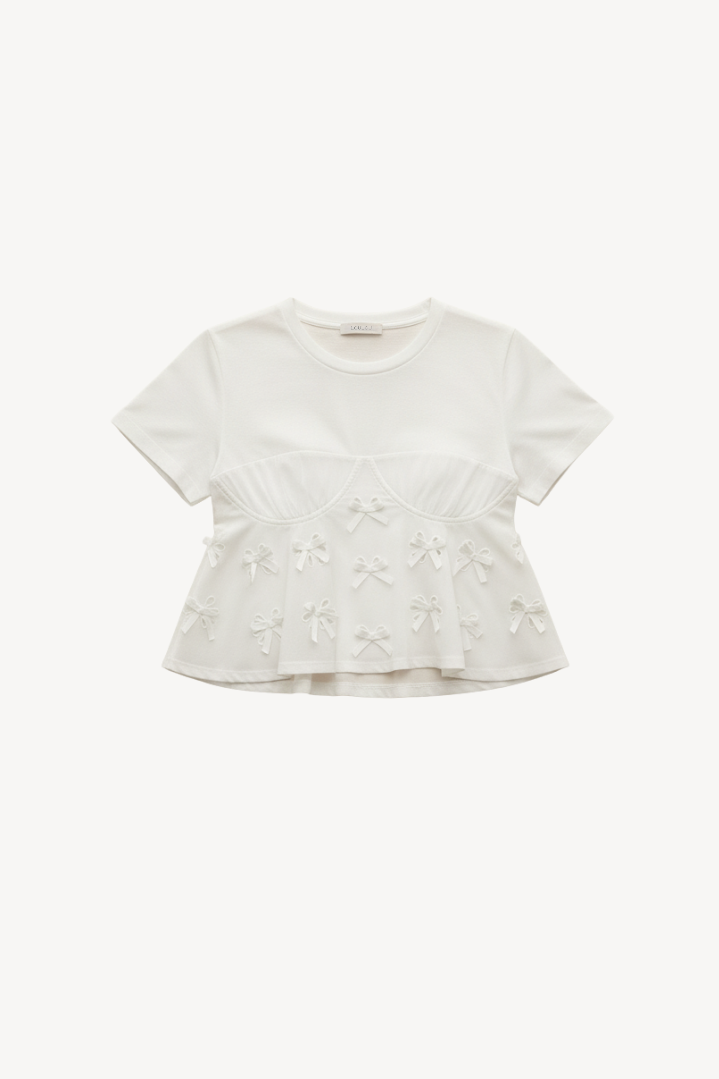 BOW APPLIQUÉ TOP