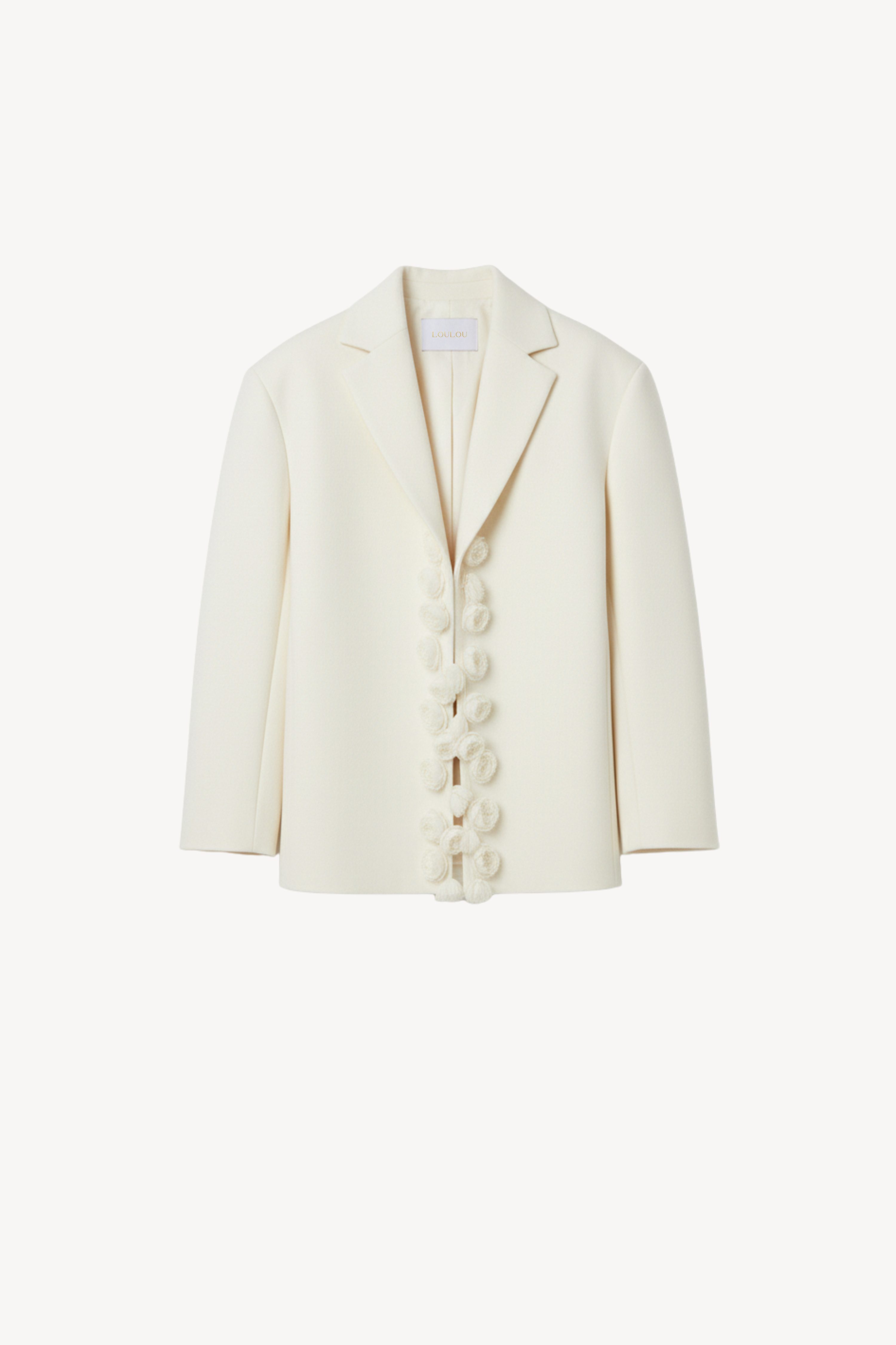 IVORY TAILORED WOOL BLAZER
