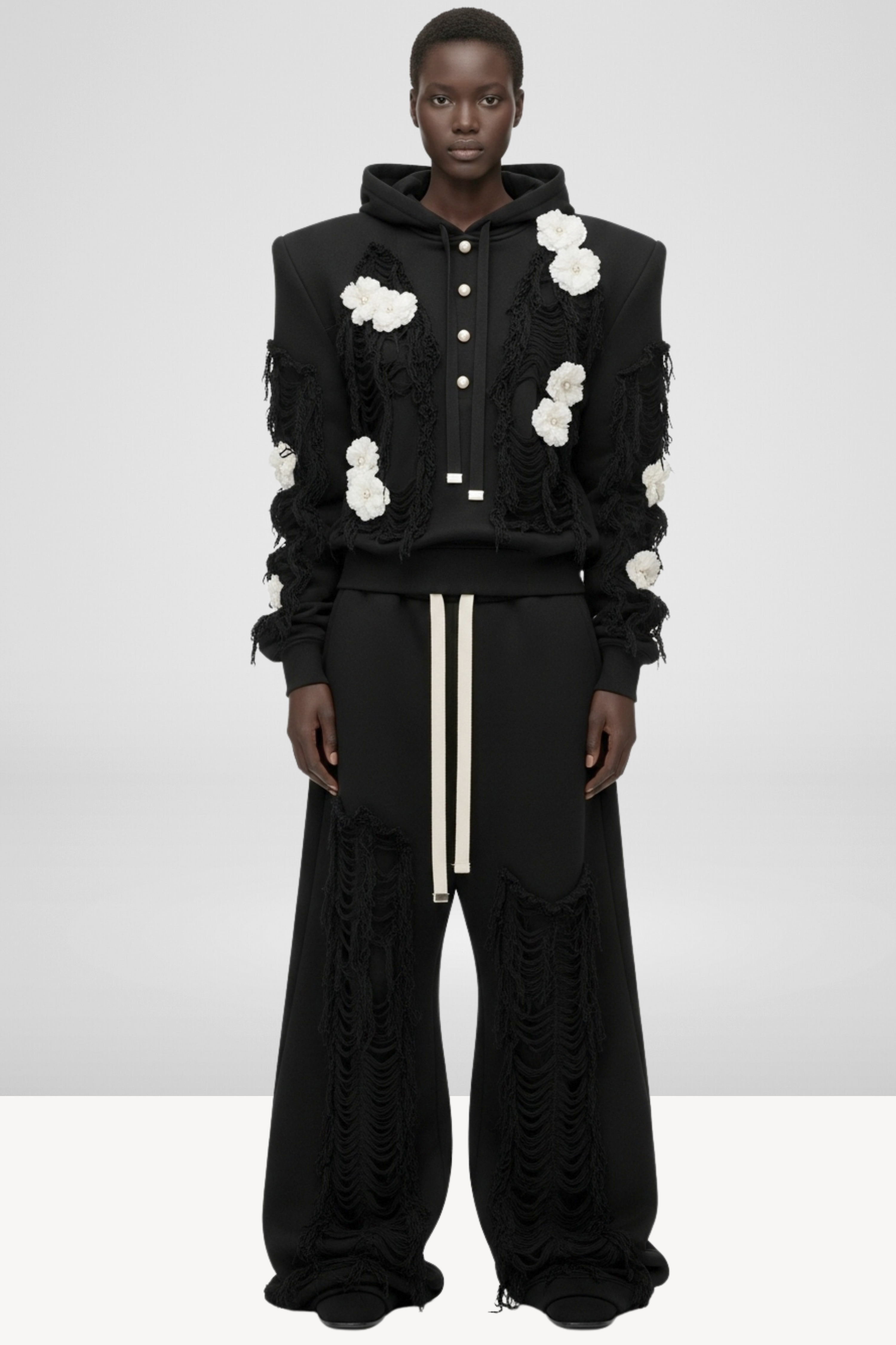 HOODIE AND TROUSERS ENSEMBLE