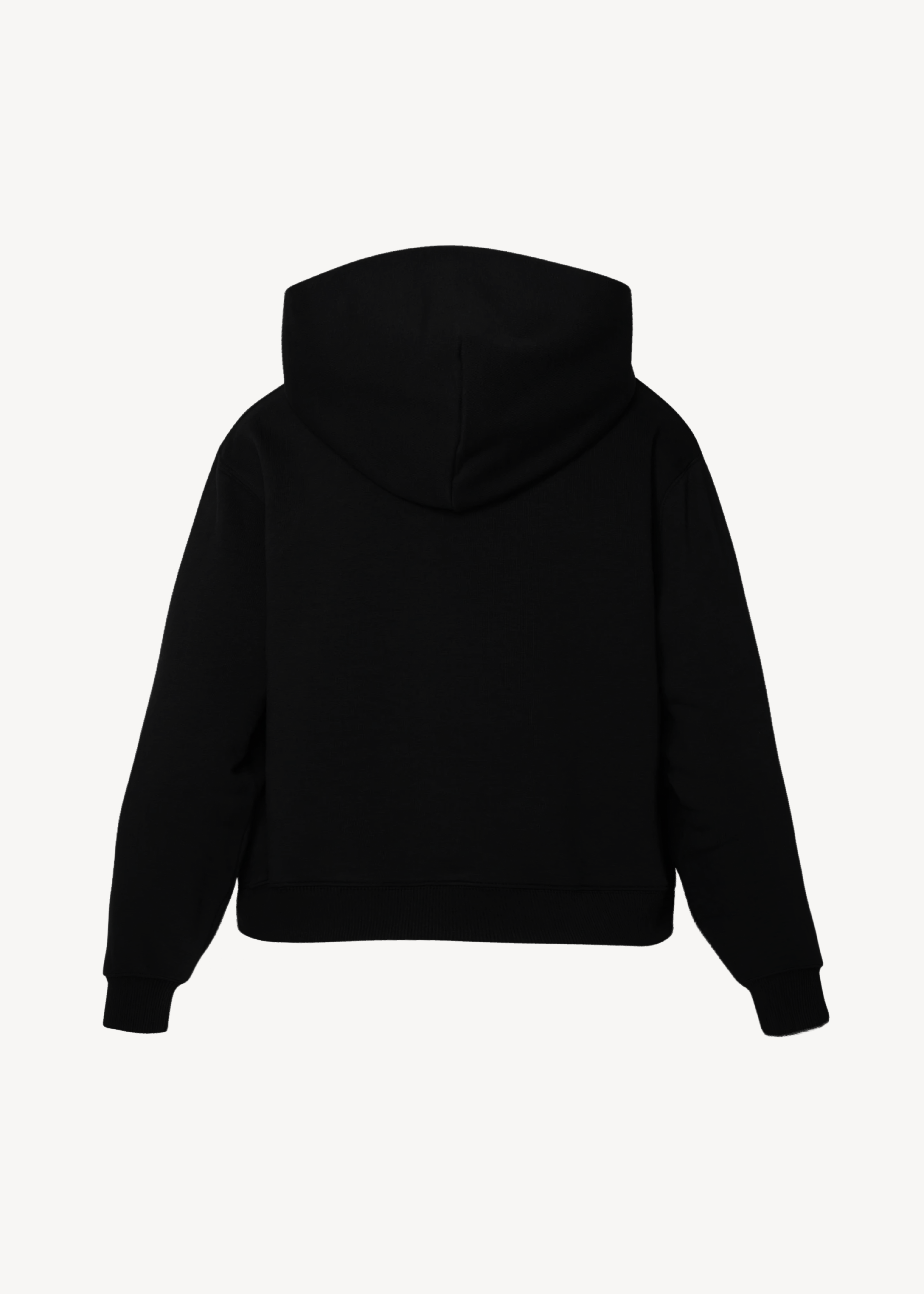 Leather pocket hoodie