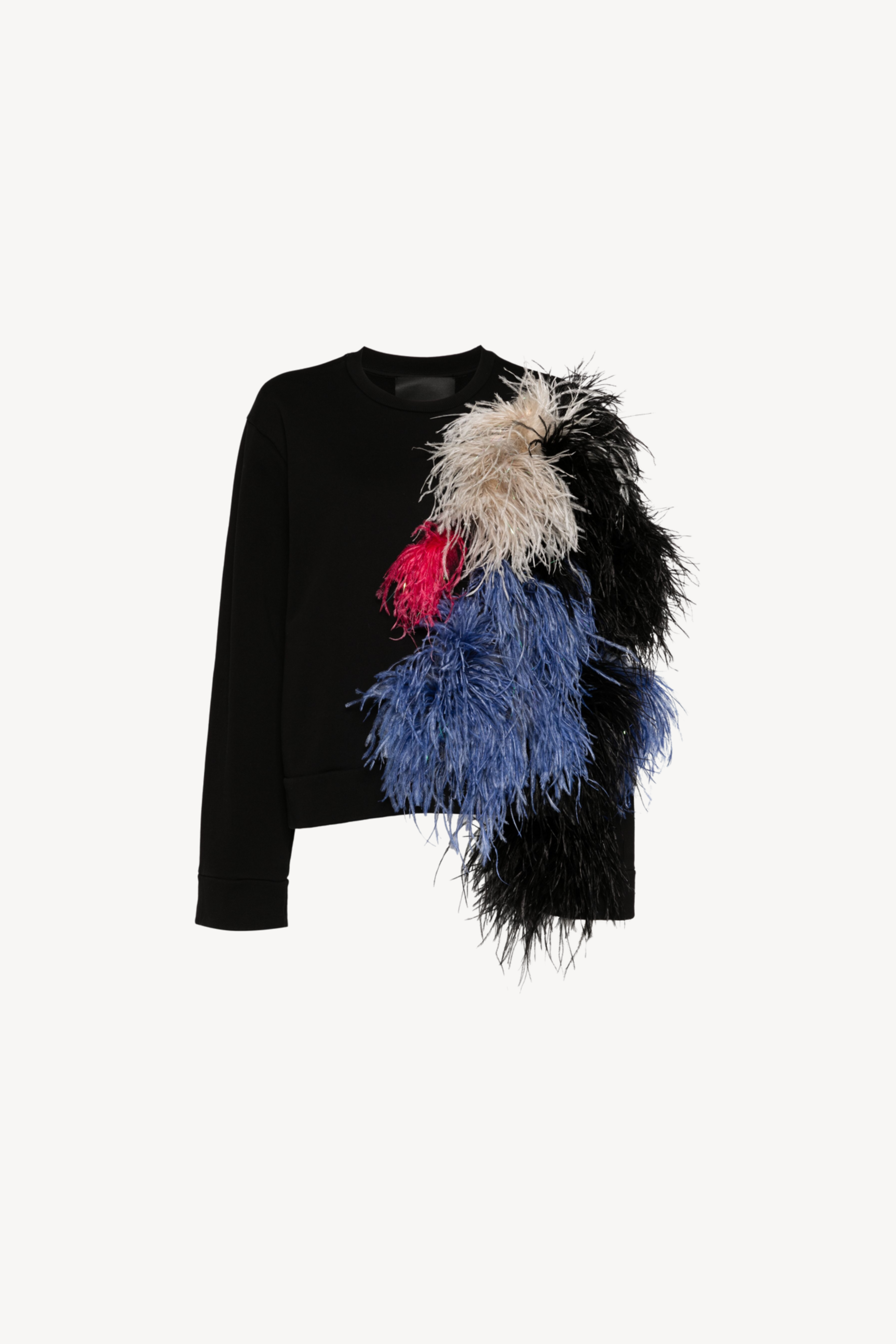 FEATHER-DETAIL SWEATSHIRT