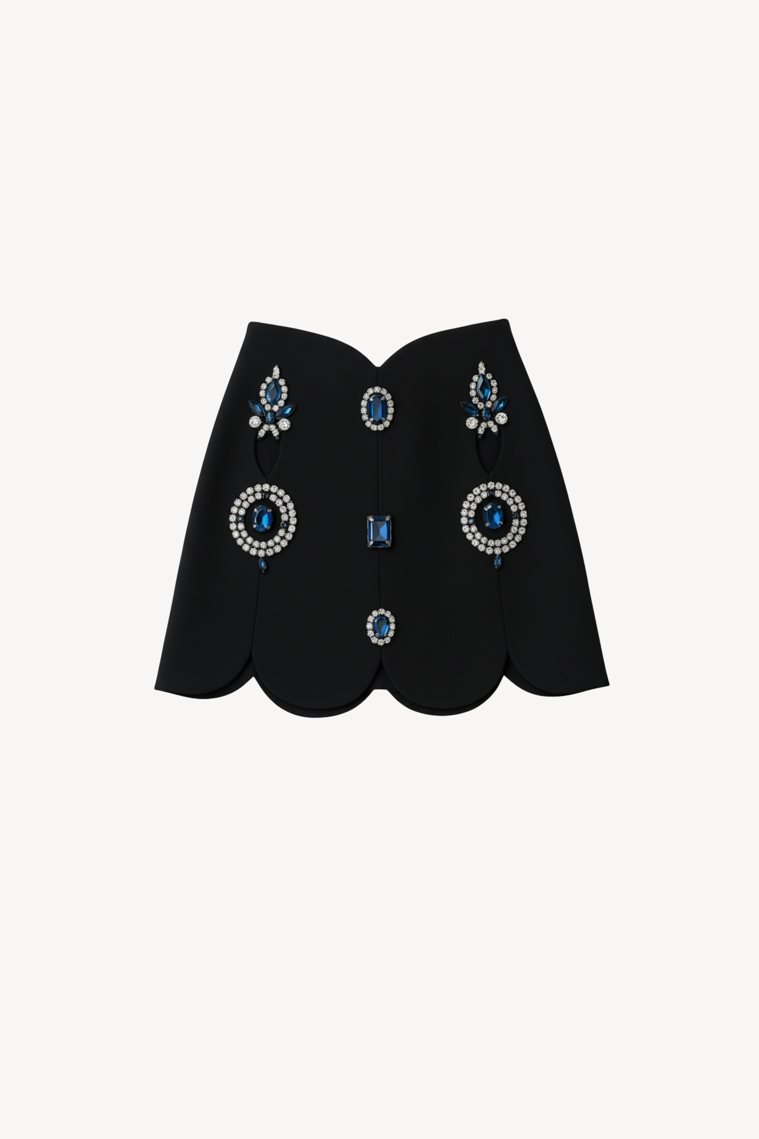 CRYSTAL CUT-OUT MINI SKIRT