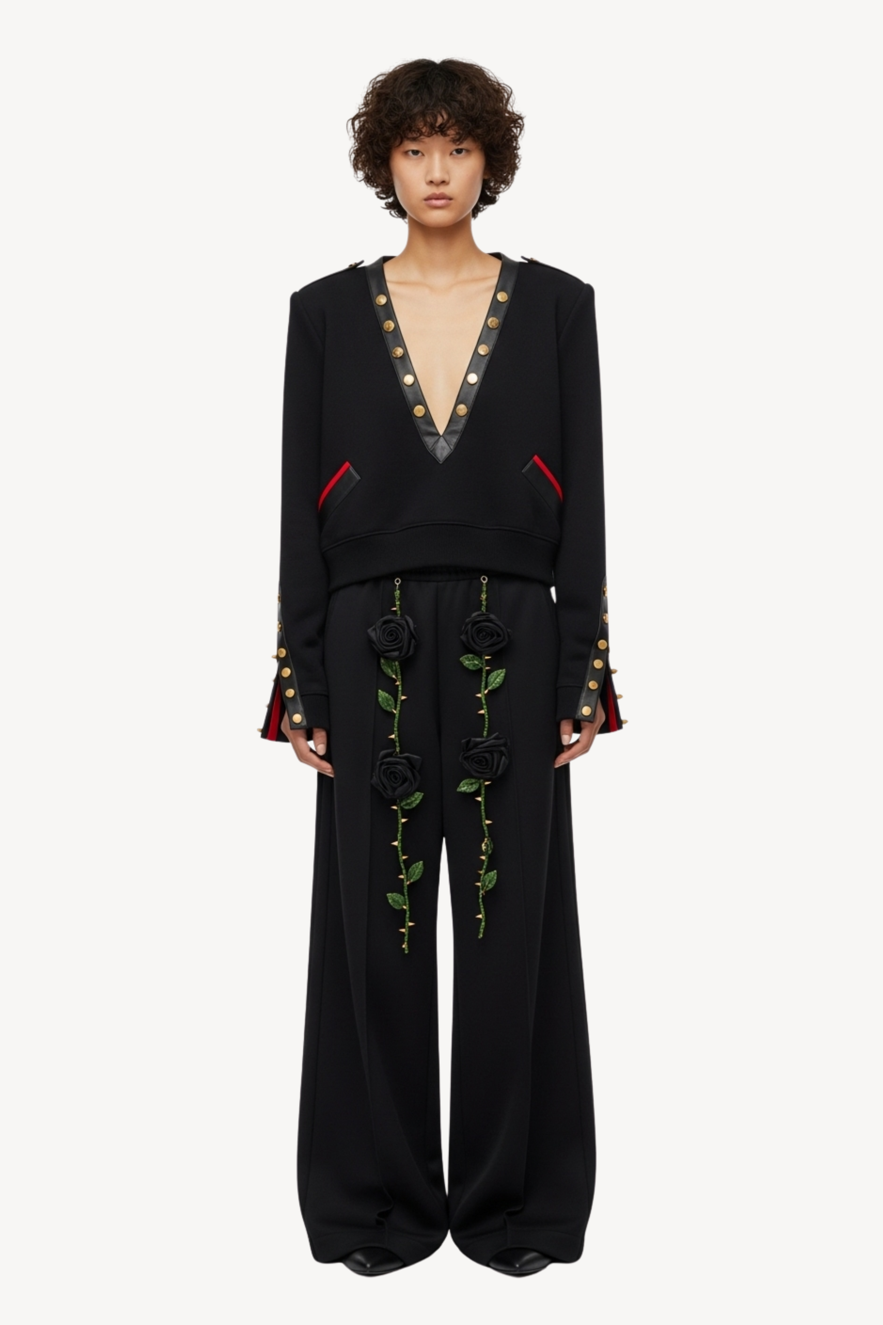 BLACK ROSE JOGGER TROUSERS