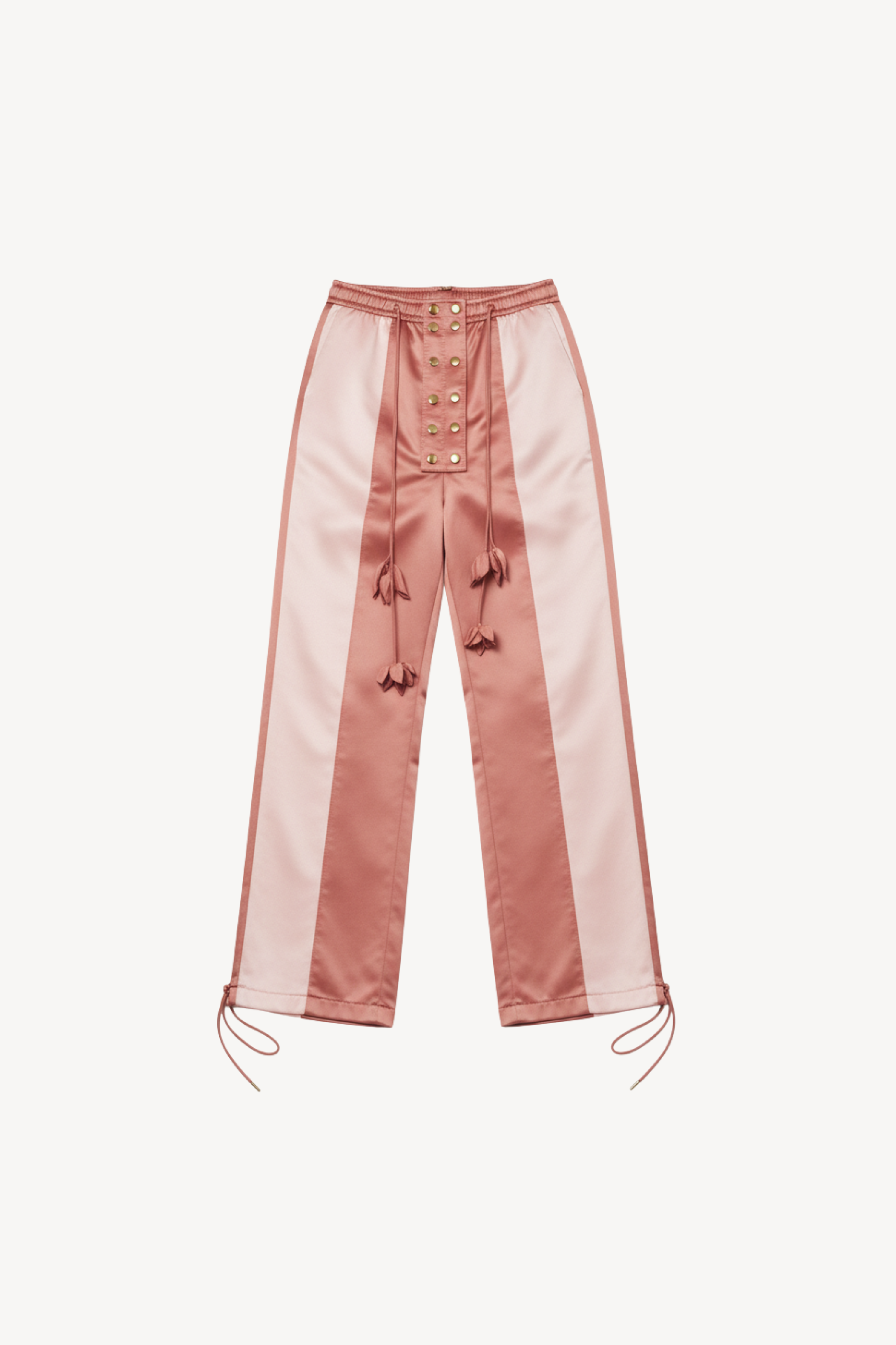 ROSE SATIN PANELLED TROUSERS