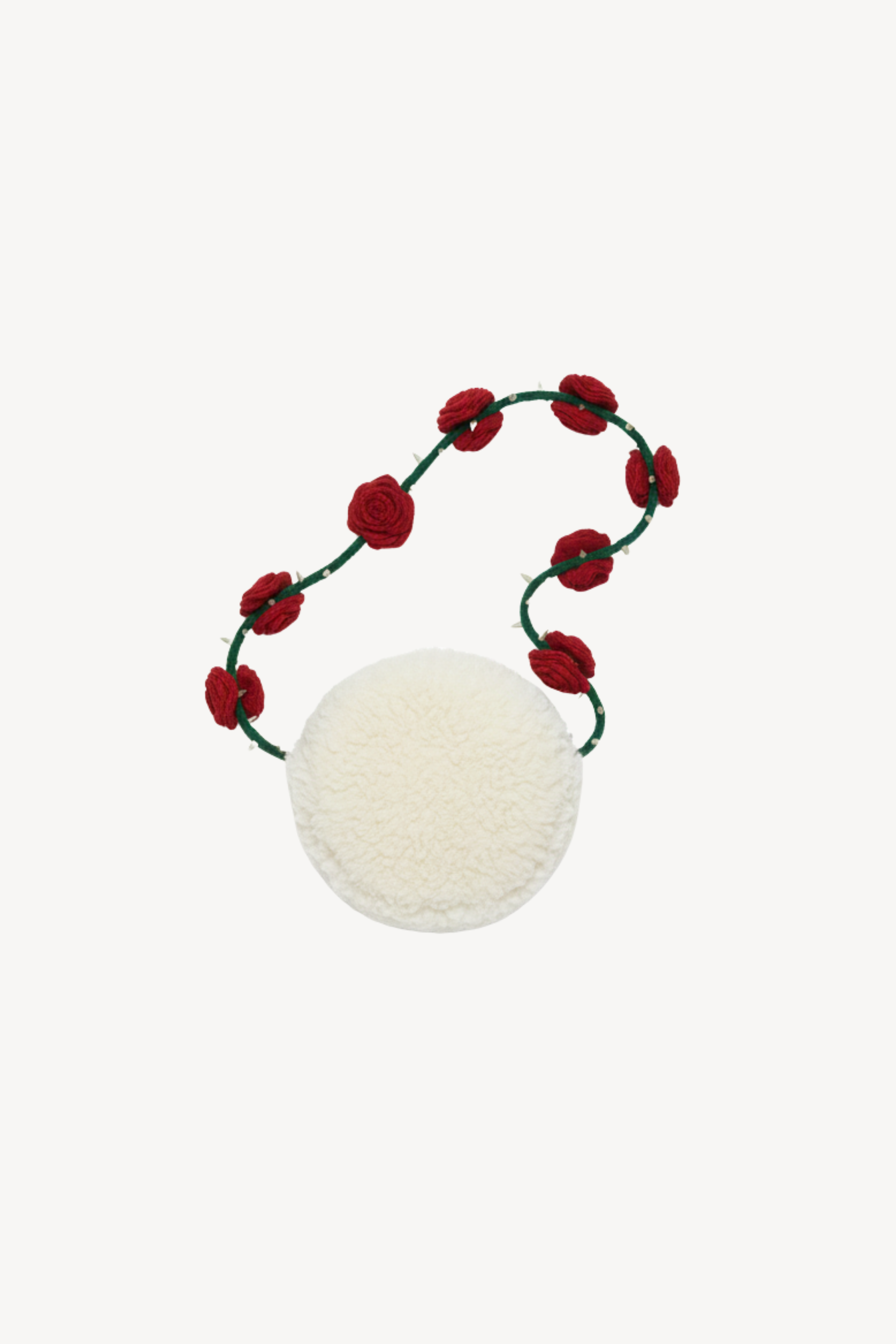 ROSE VINE SHEARLING MINI BAG