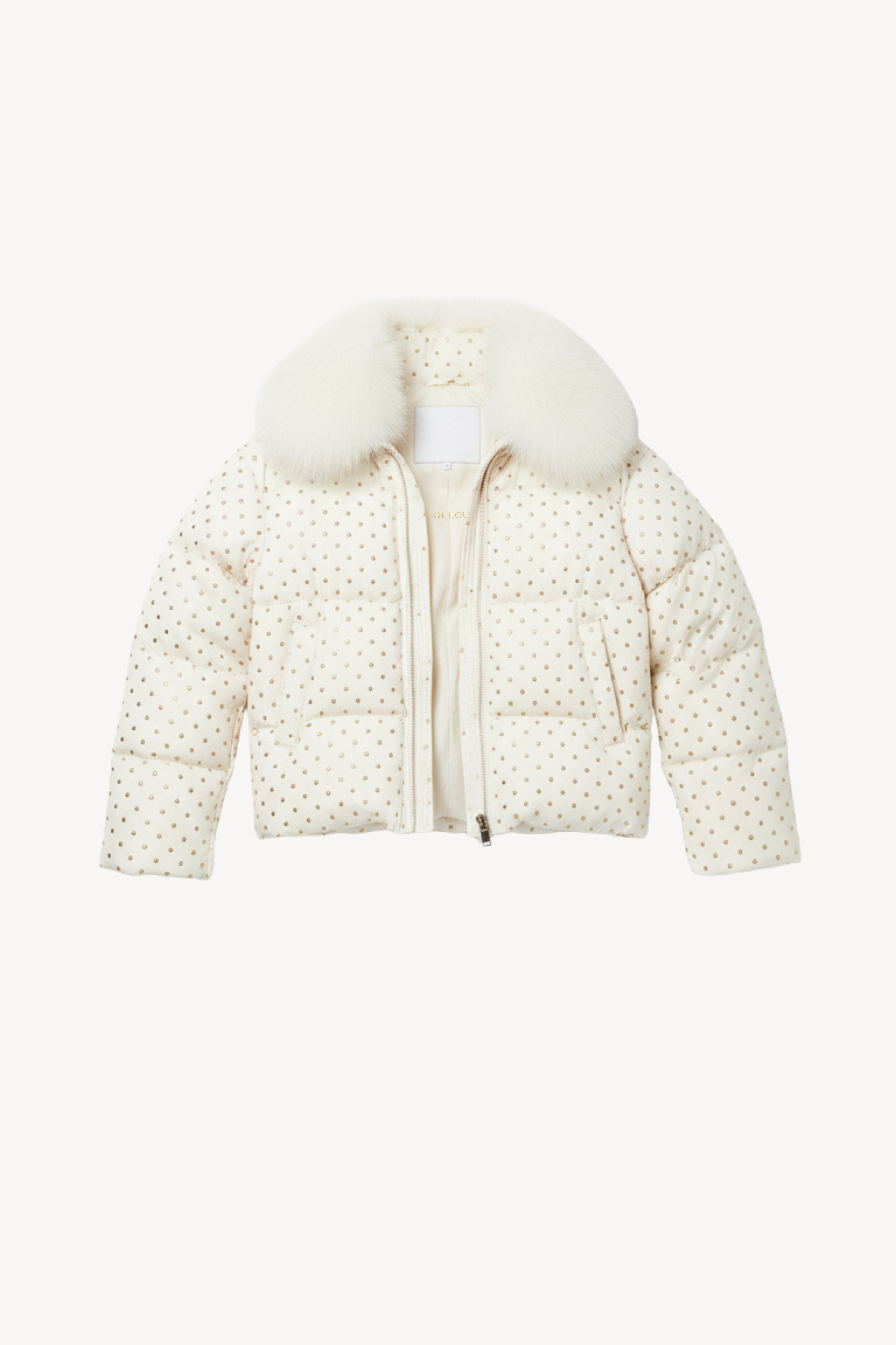 PUFFER JACKET IN IVORY