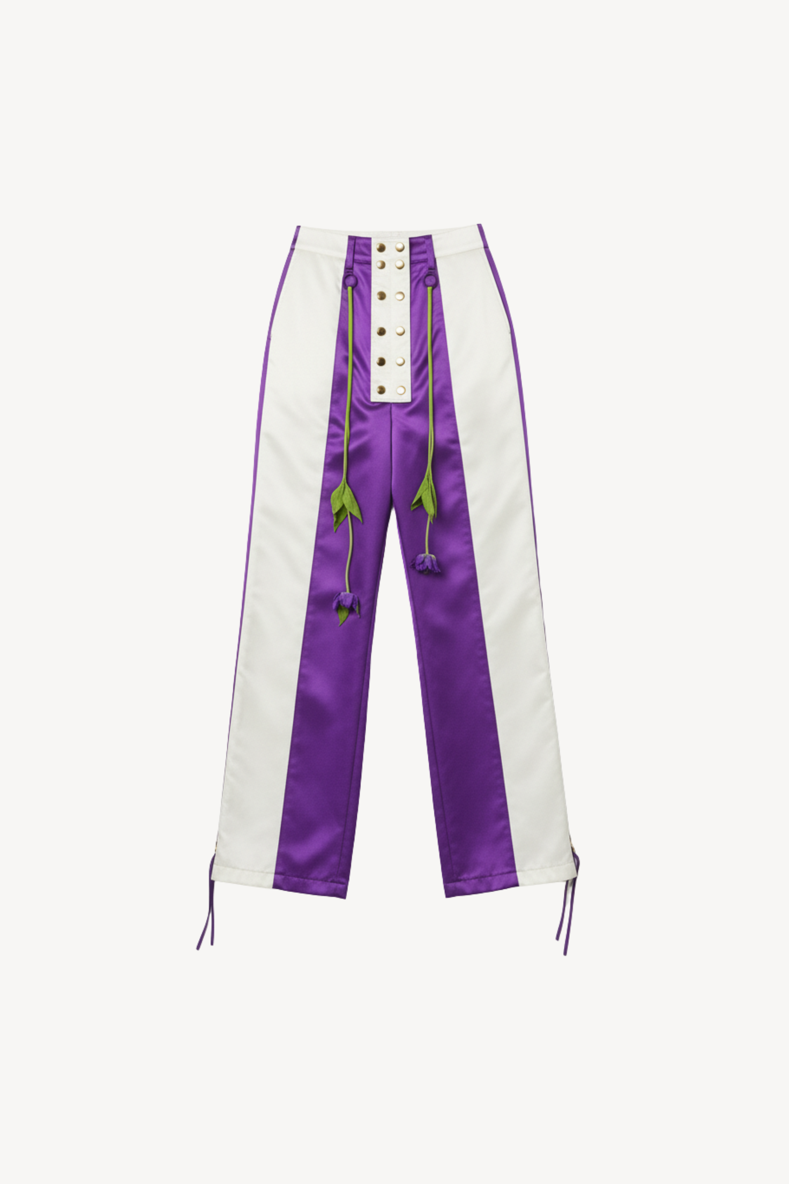 SATIN PANELLED TROUSERS