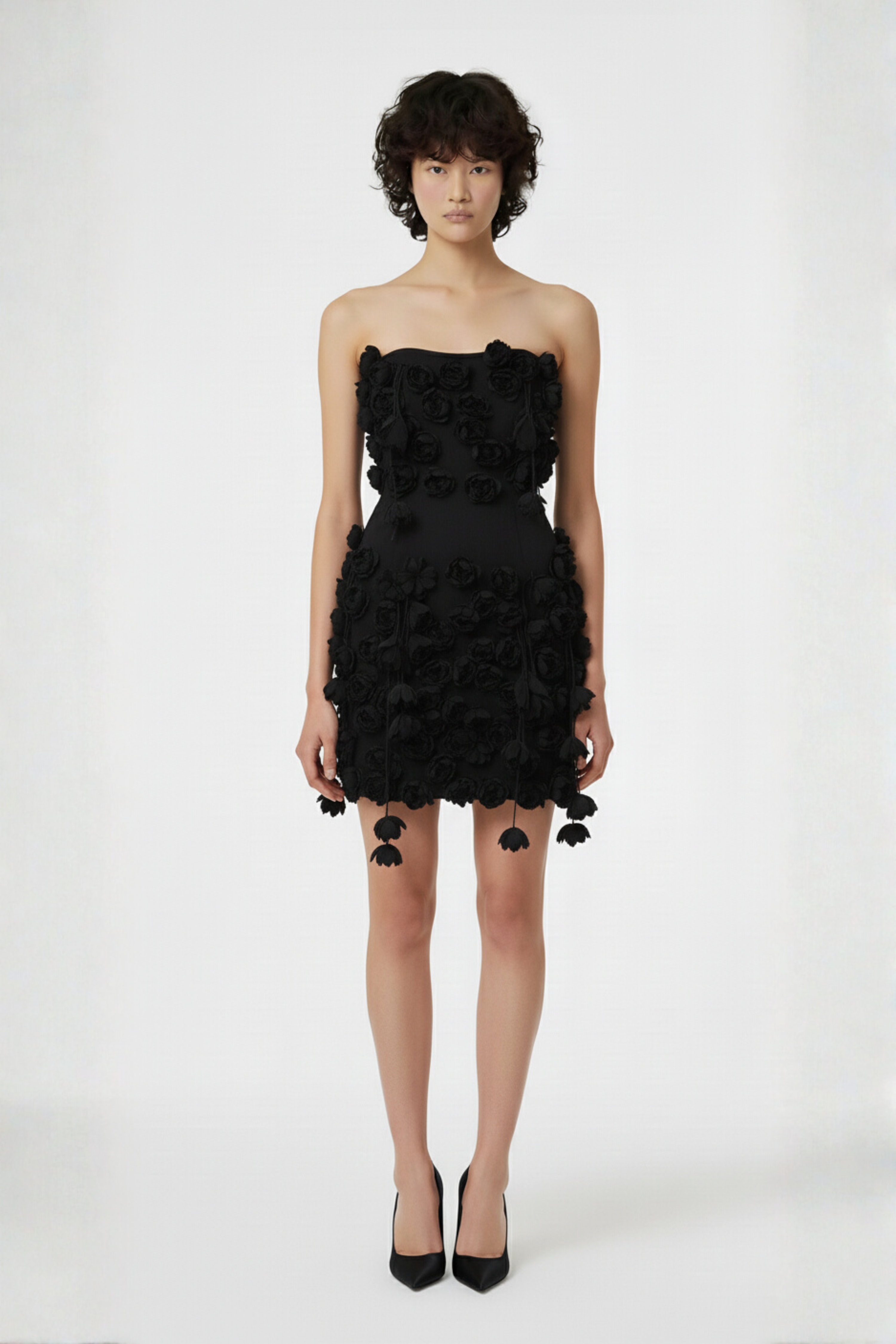 BLACK ROSE MINI DRESS