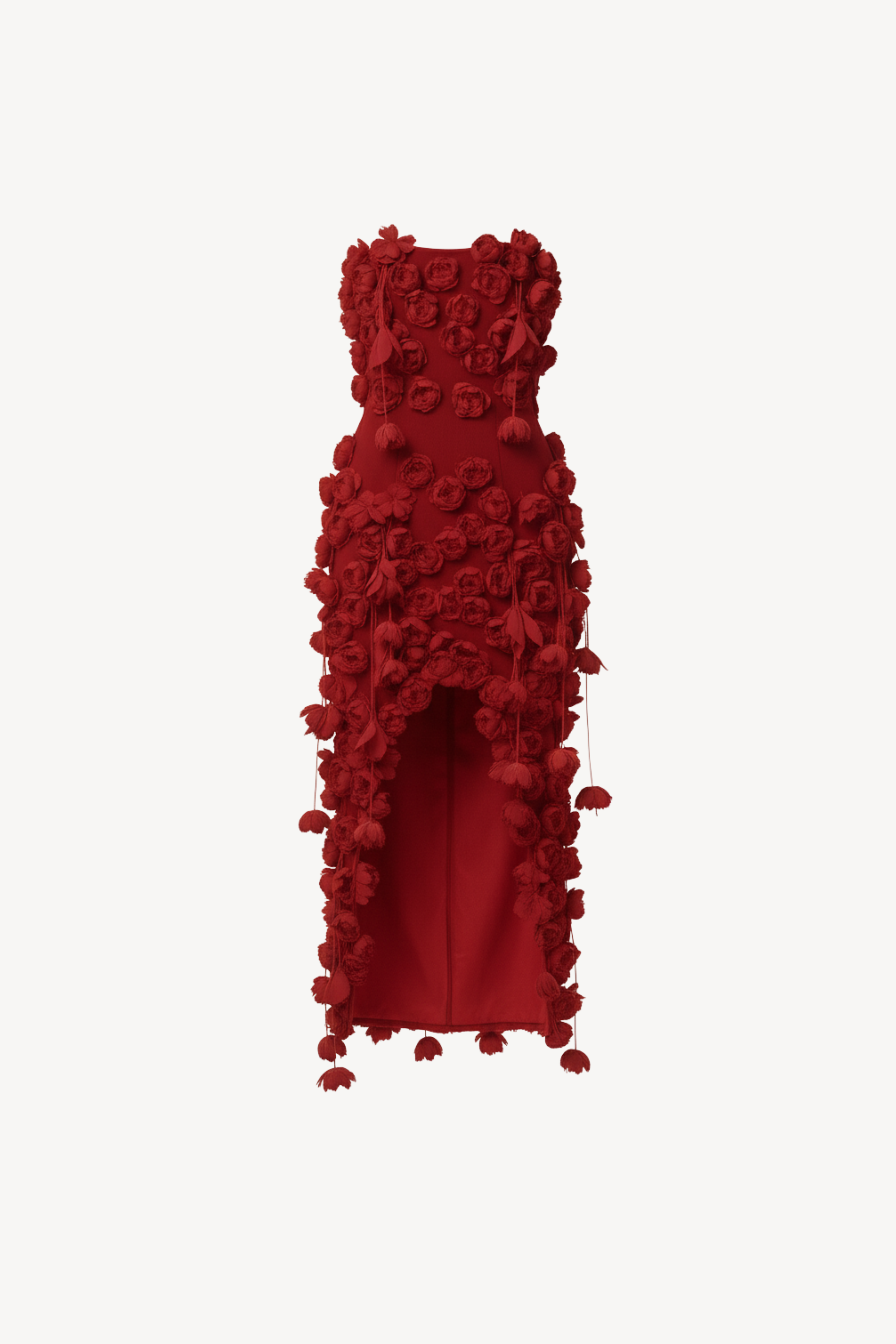 RED ROSE MIDI DRESS