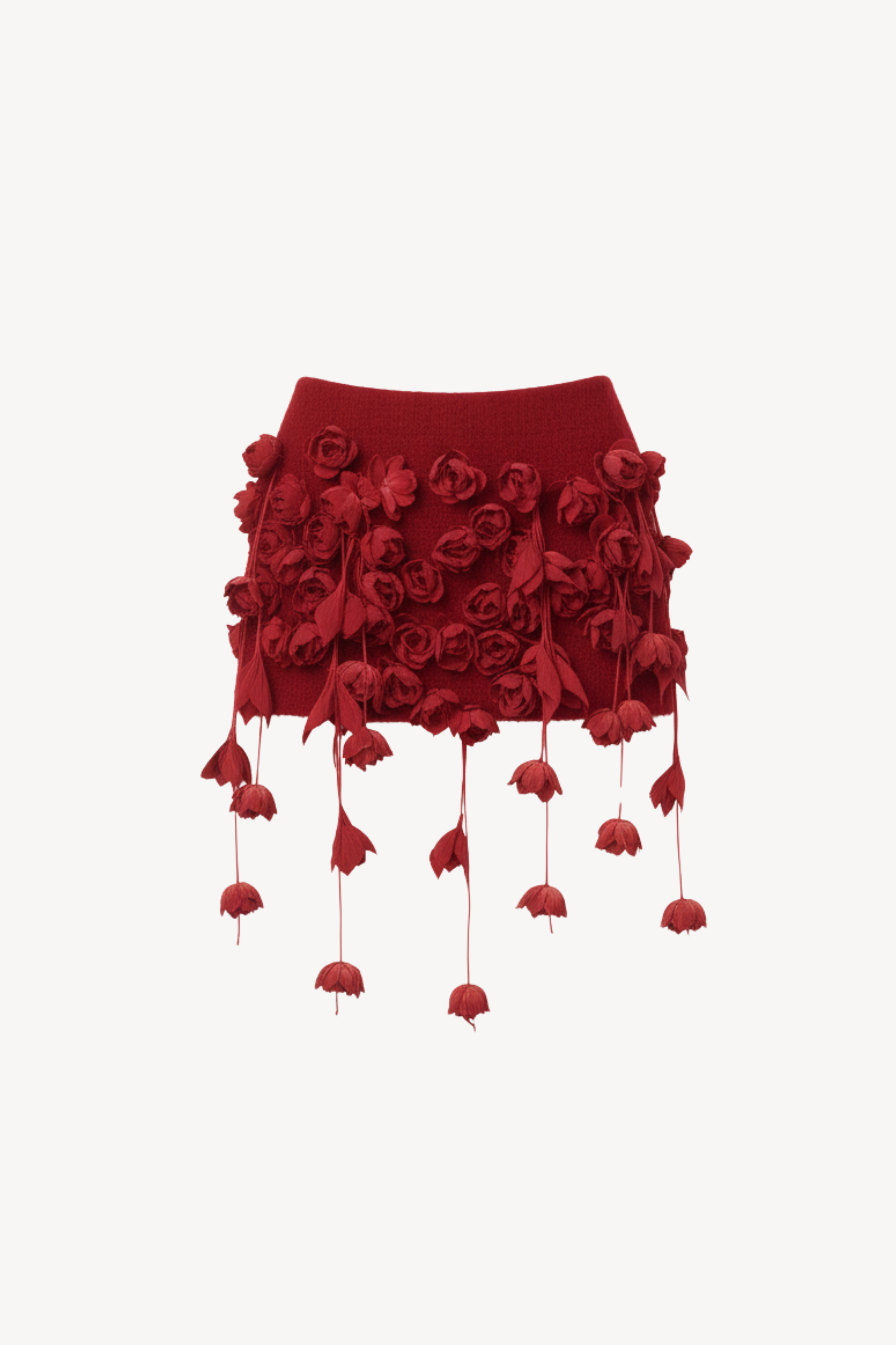 RED BLOOM MINI SKIRT