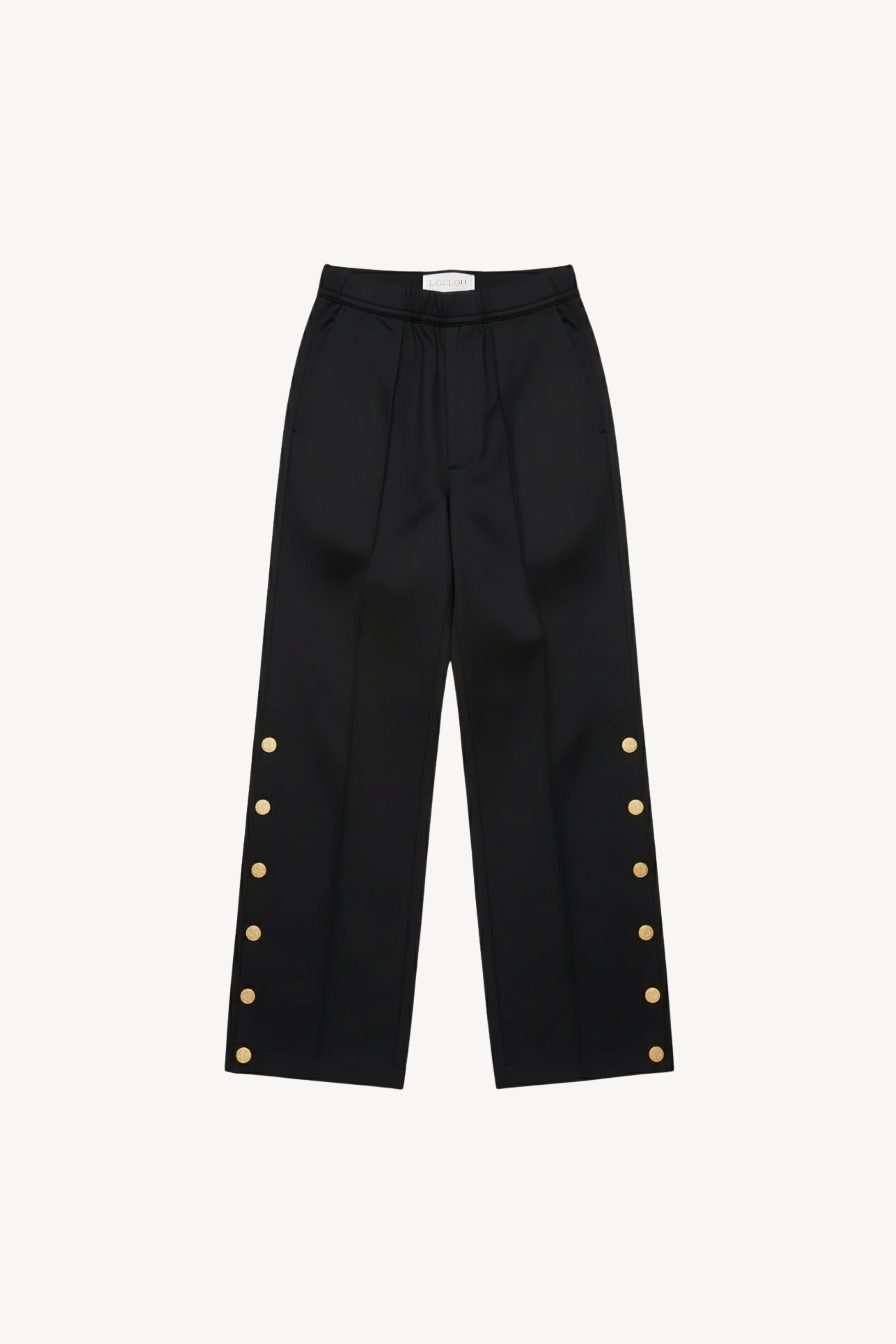 MILITARY STUDDED WOOL TROUSERS
