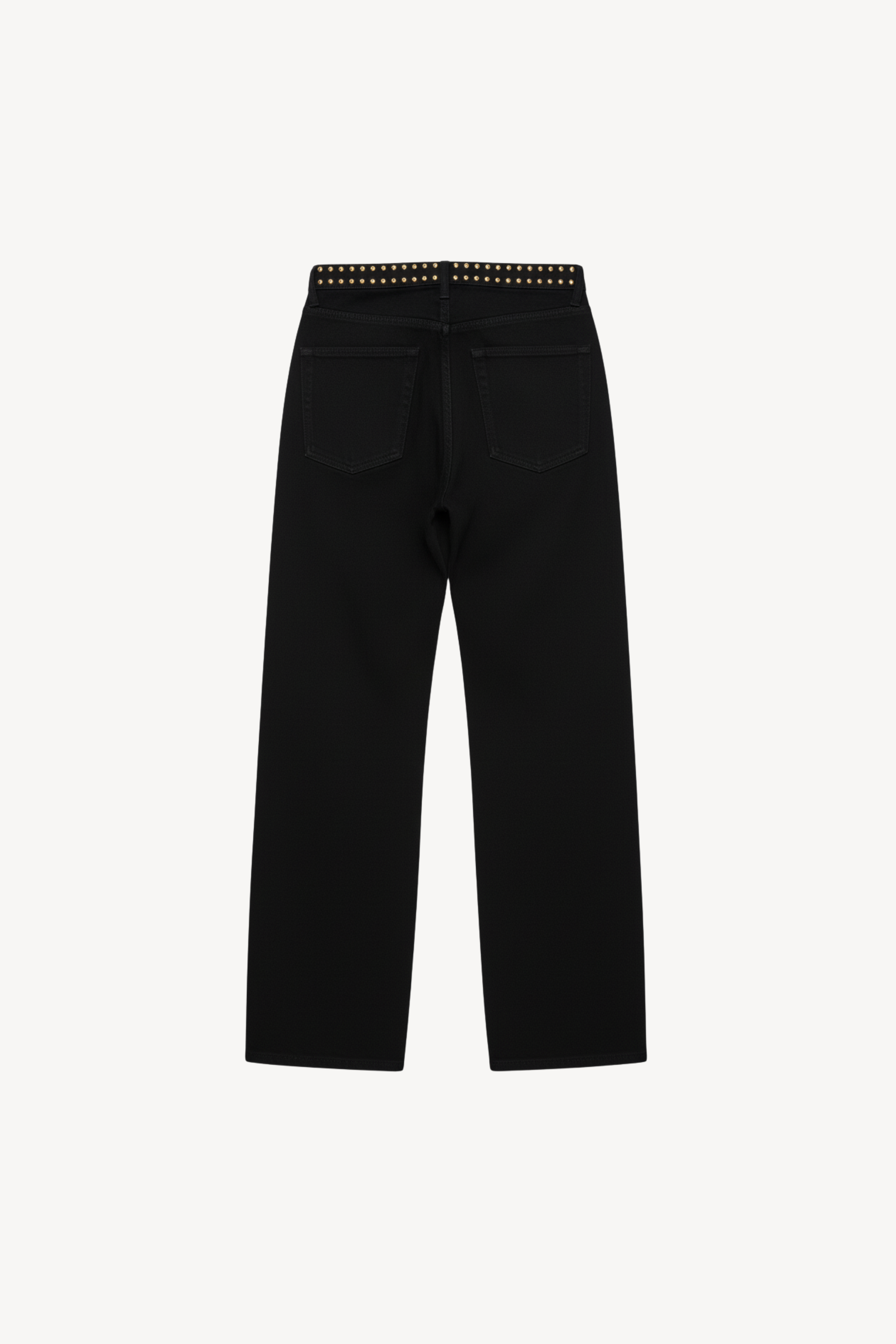 BLACK ROSE DENIM TROUSERS