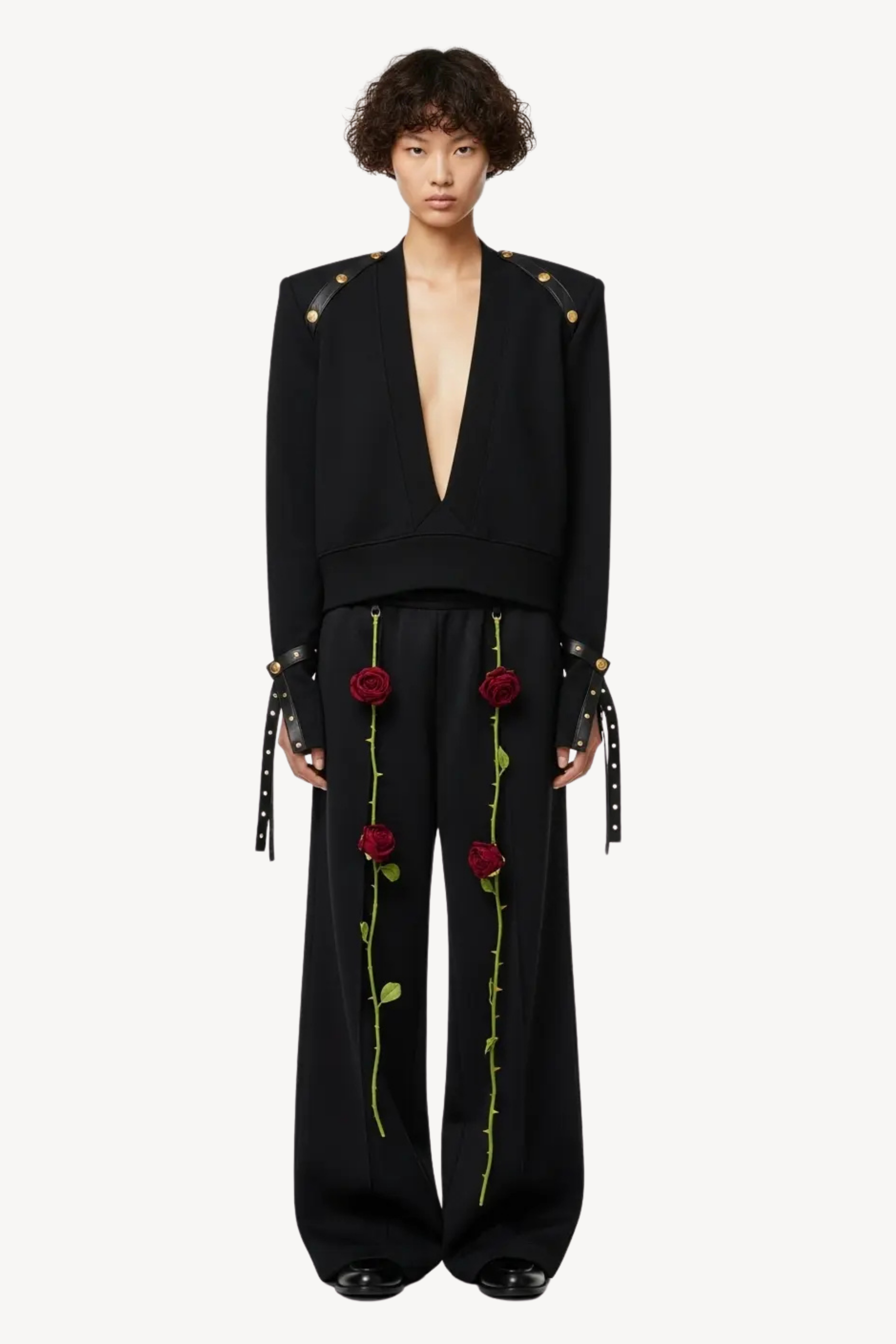 BLACK ROSE JOGGER TROUSERS