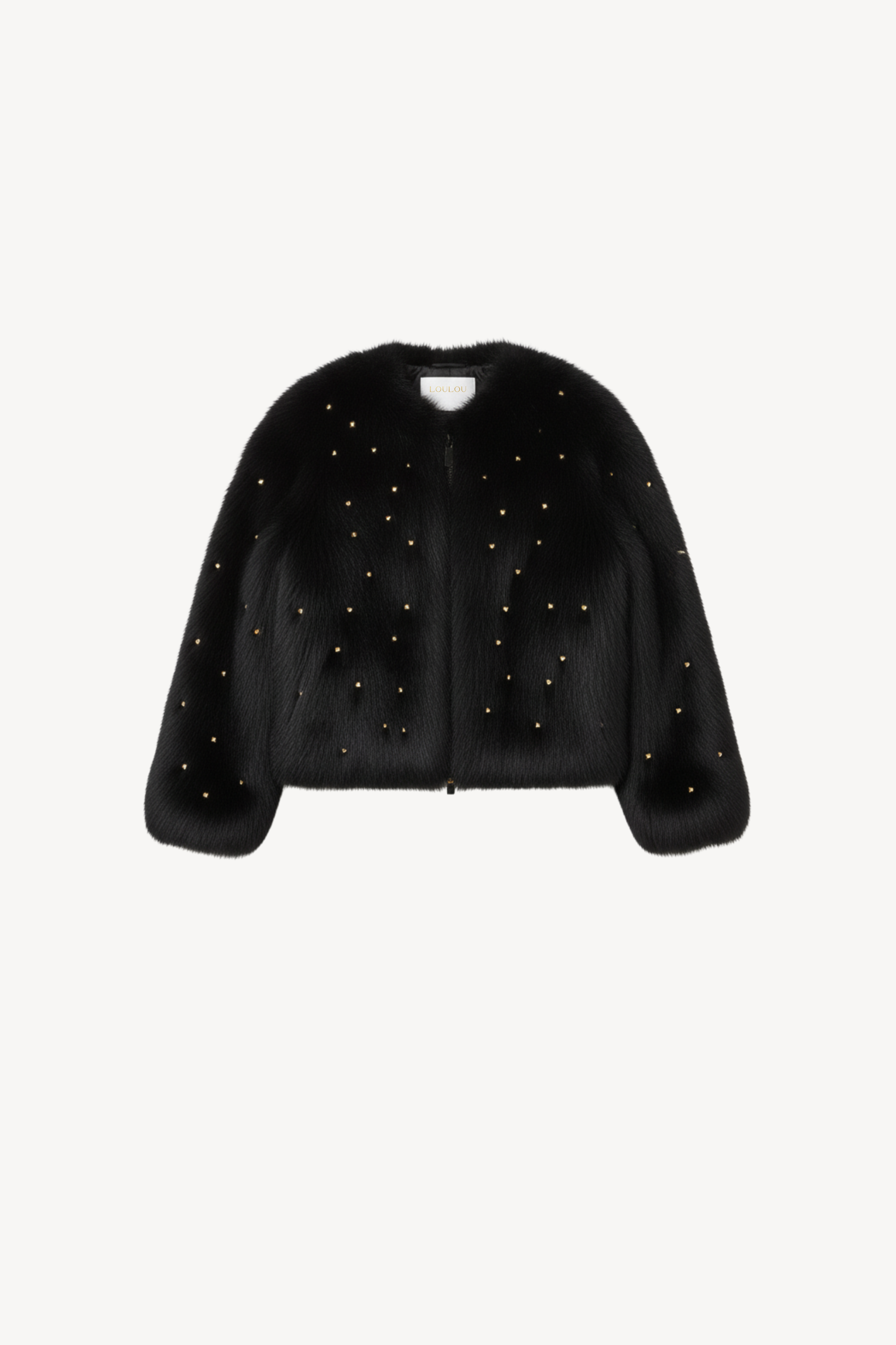 FAUX FUR JACKET IN BLACK