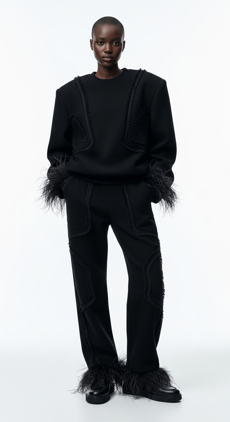 FEATHER-TRIM ENSEMBLE