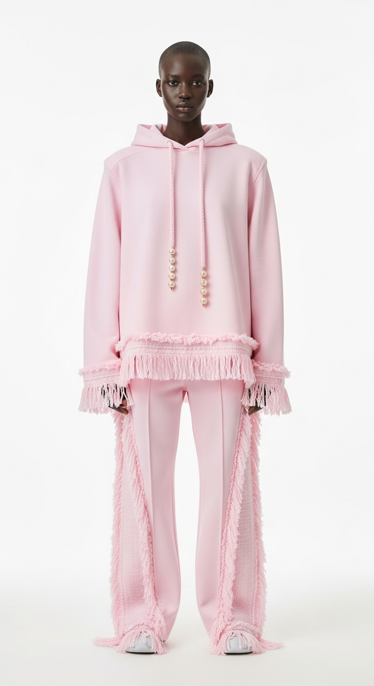PASTEL PINK FRINGE ENSEMBLE