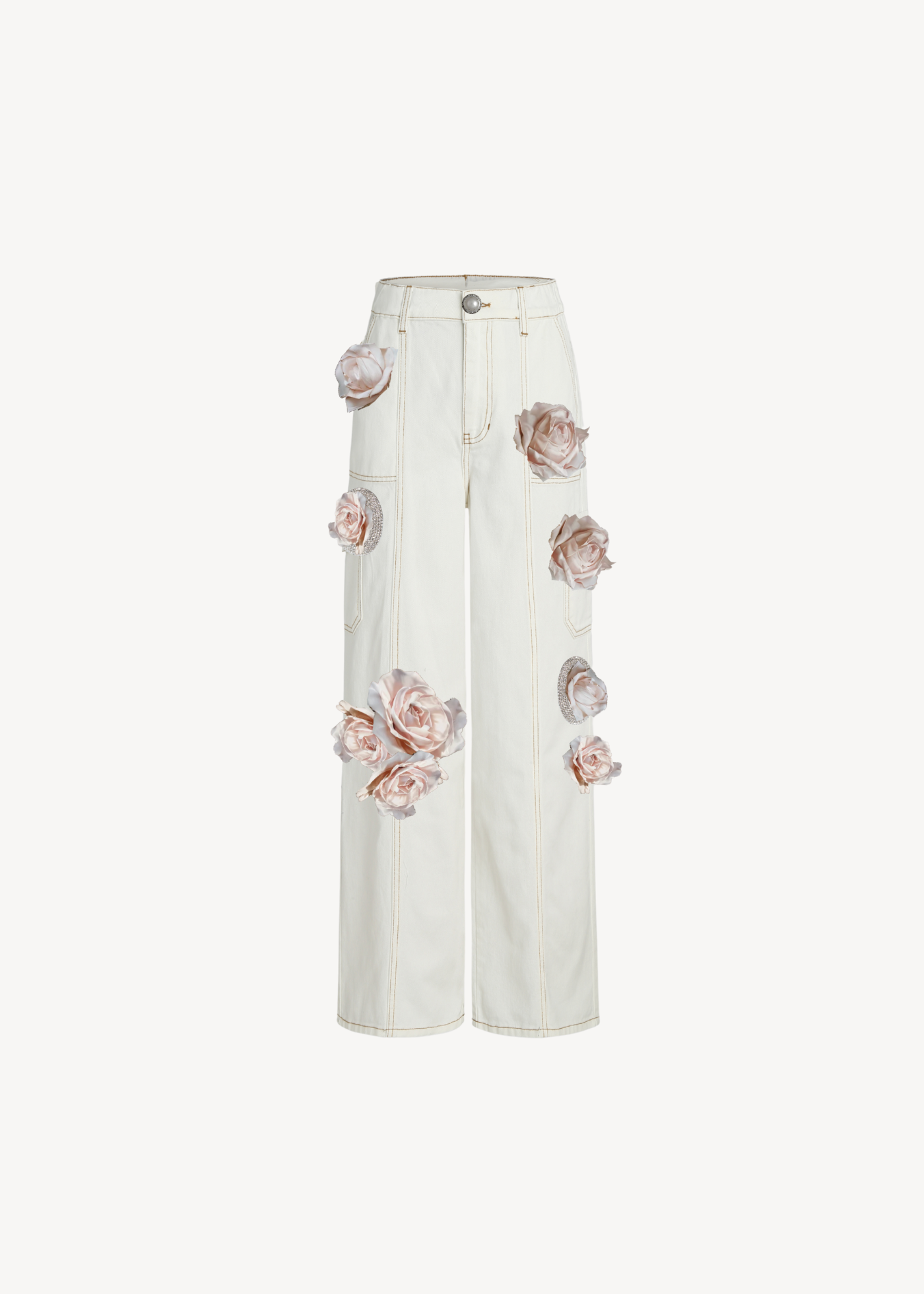 Wild roses cargo pants