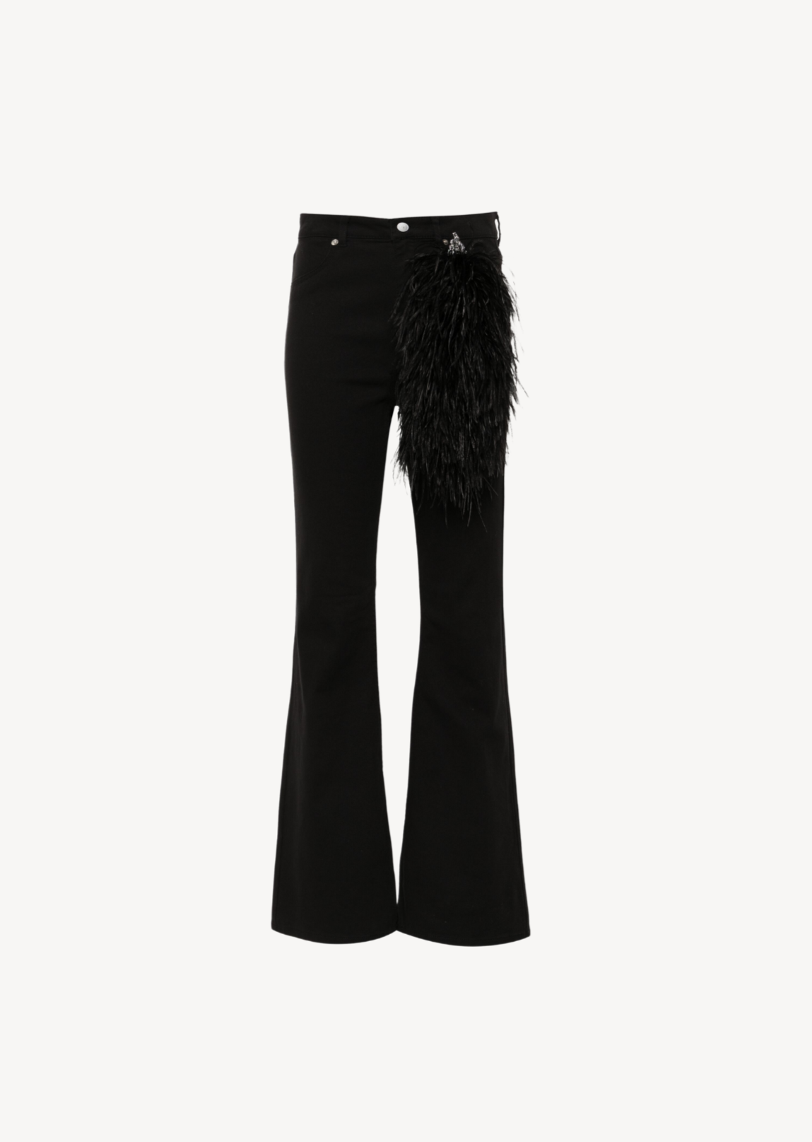 FEATHER DETAIL JEANS