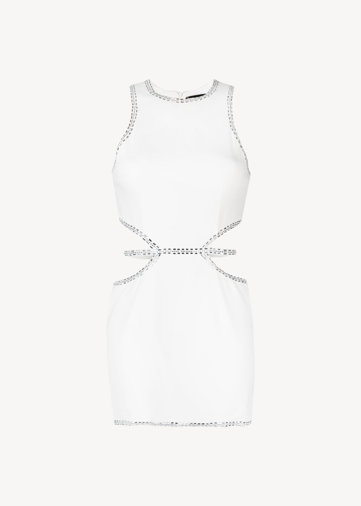 Amelia bead-embellished cut-out minidress